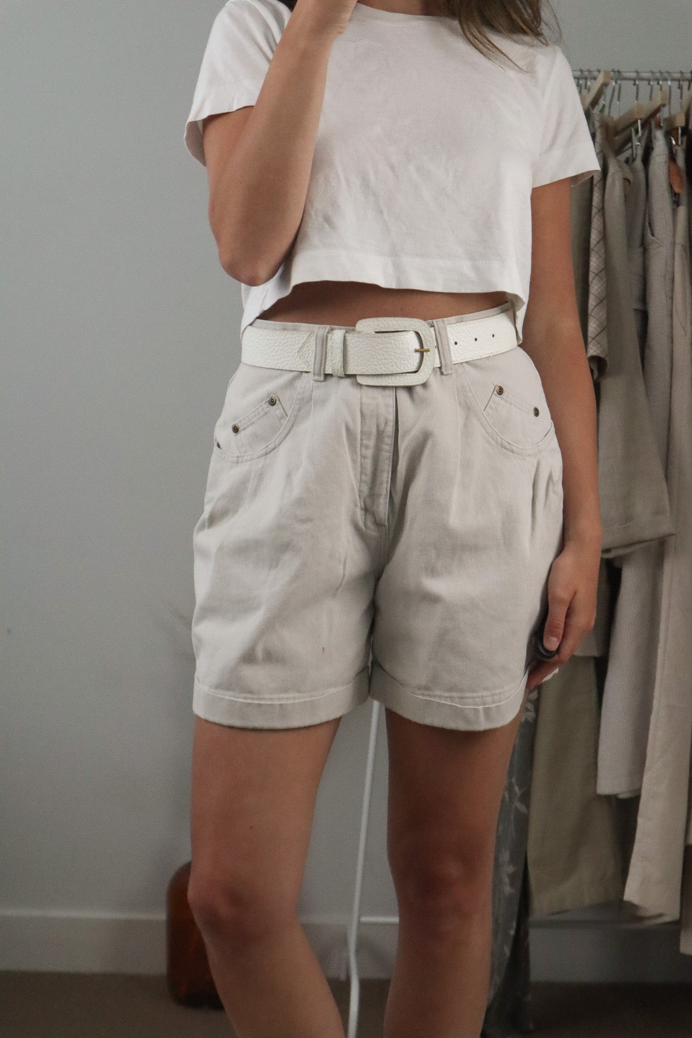 Made in Canada x Vintage x Leather Belt (XS/S)