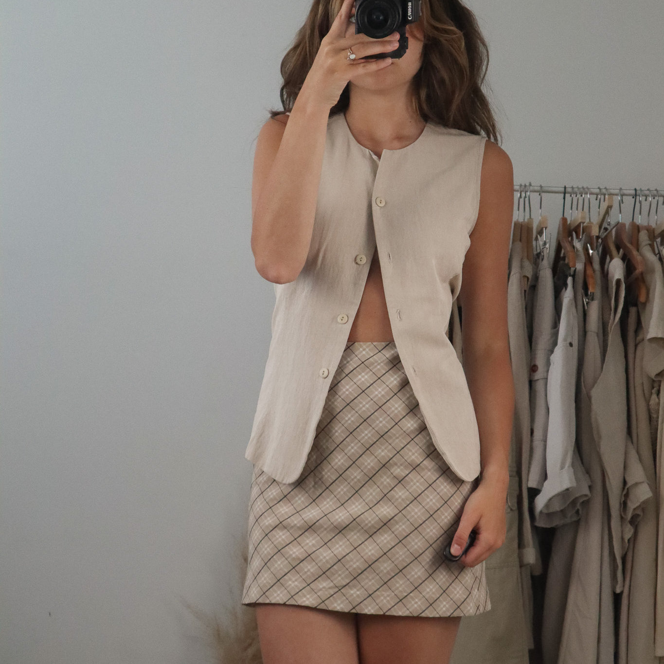 Made in Canada x Vintage x Linen Blend Tank (6/8)