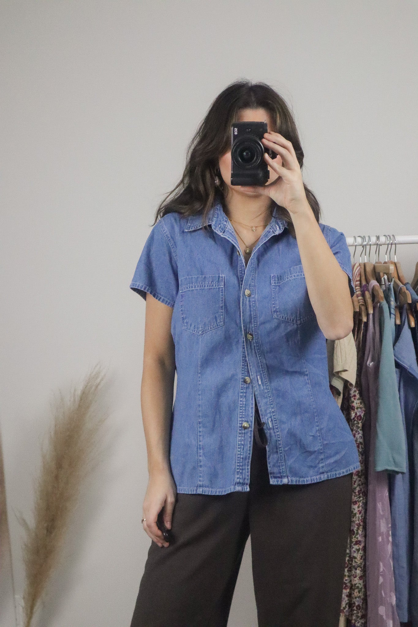 Vintage x Denim Button Down (M)