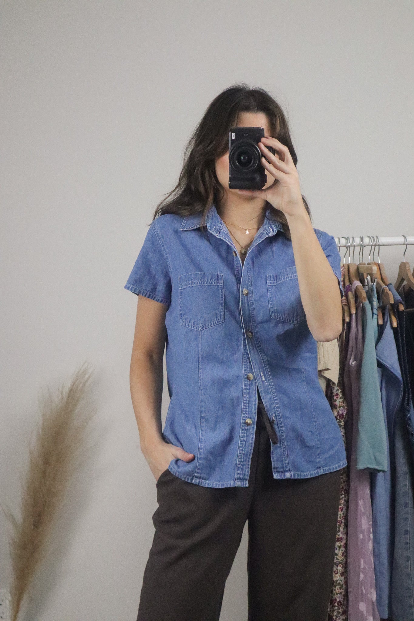 Vintage x Denim Button Down (M)