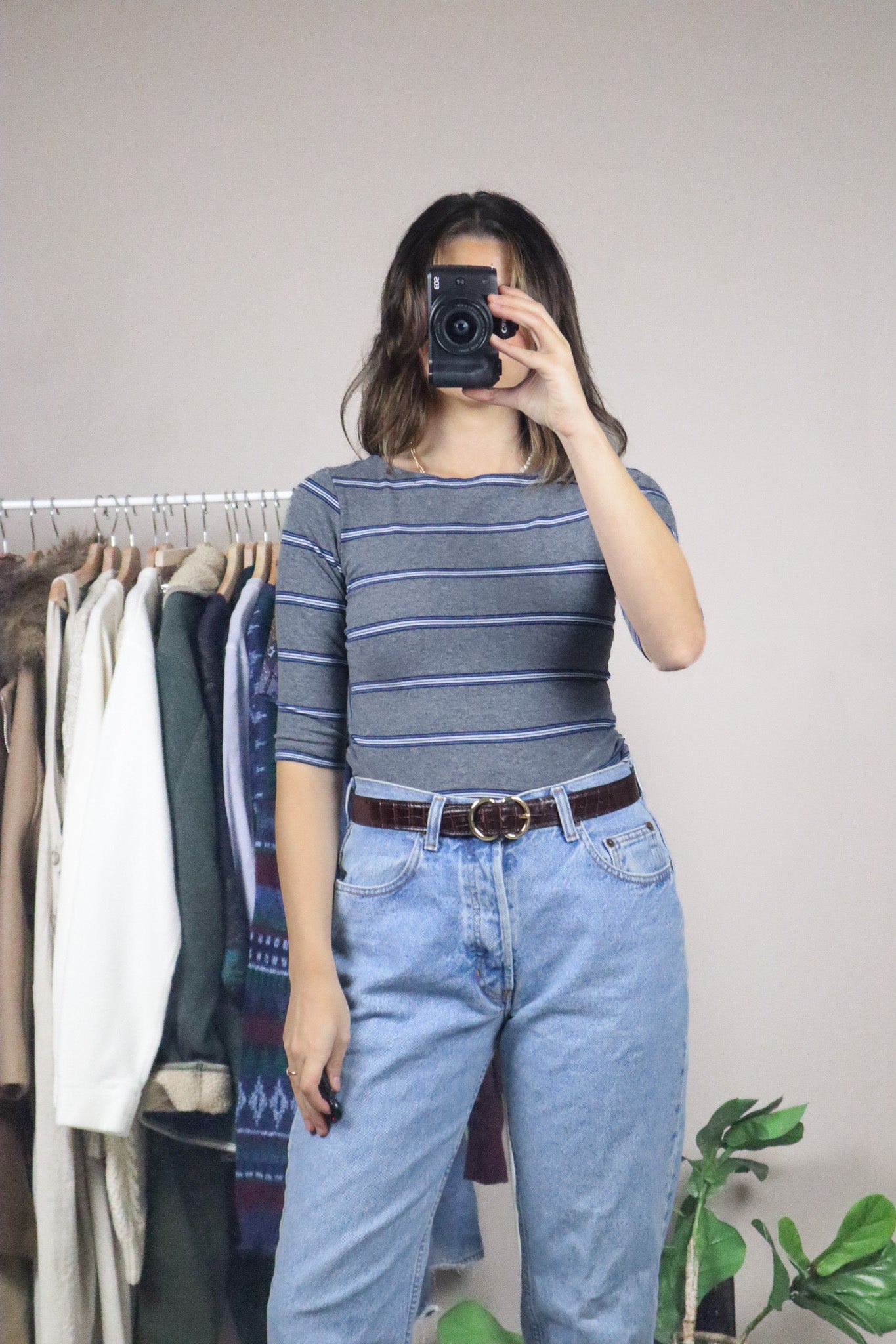 Made in Canada x Vintage x Striped Top (XS/S)