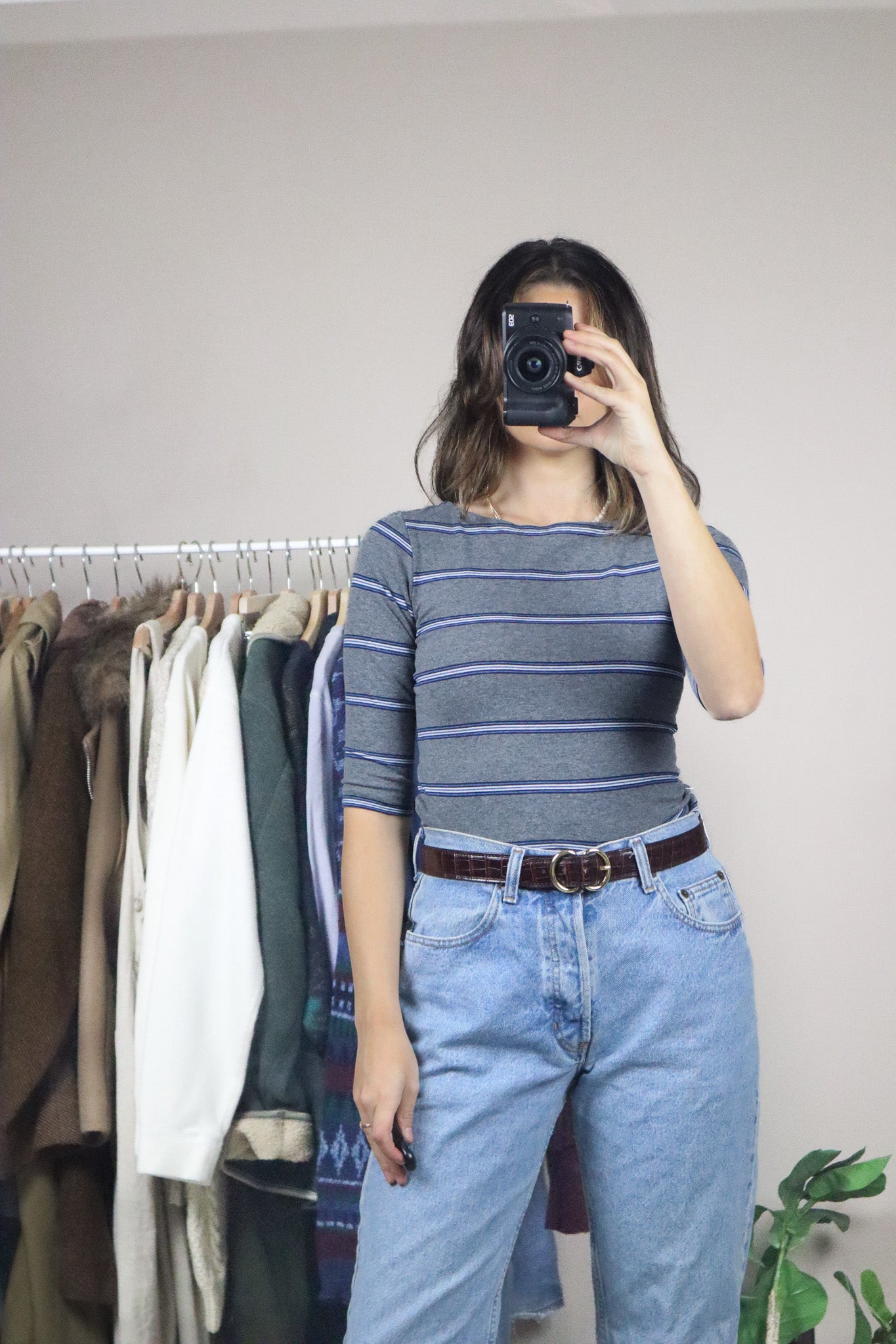 Made in Canada x Vintage x Striped Top (XS/S)