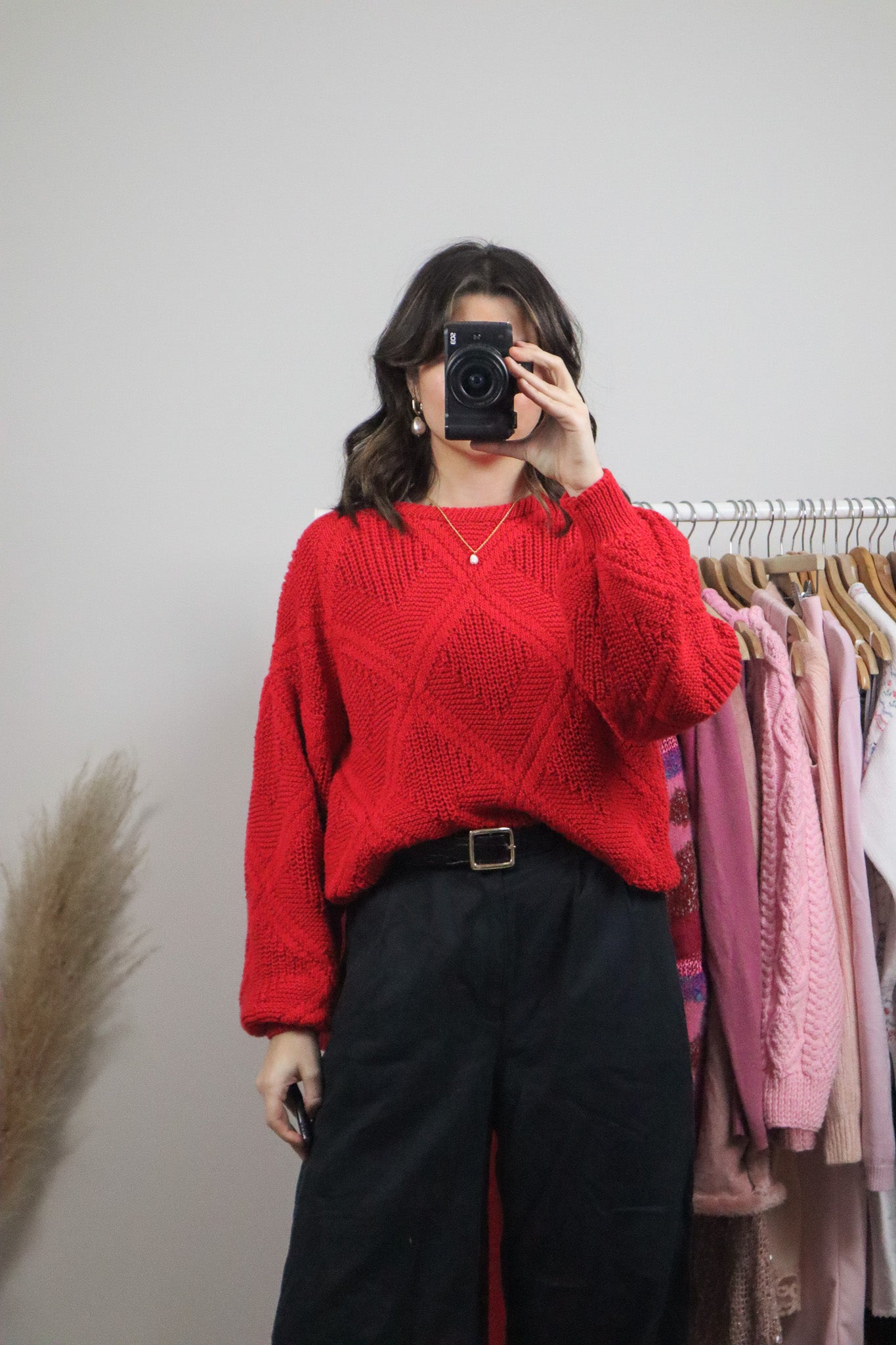 Handknit x Chunky Knit Sweater (M/L)