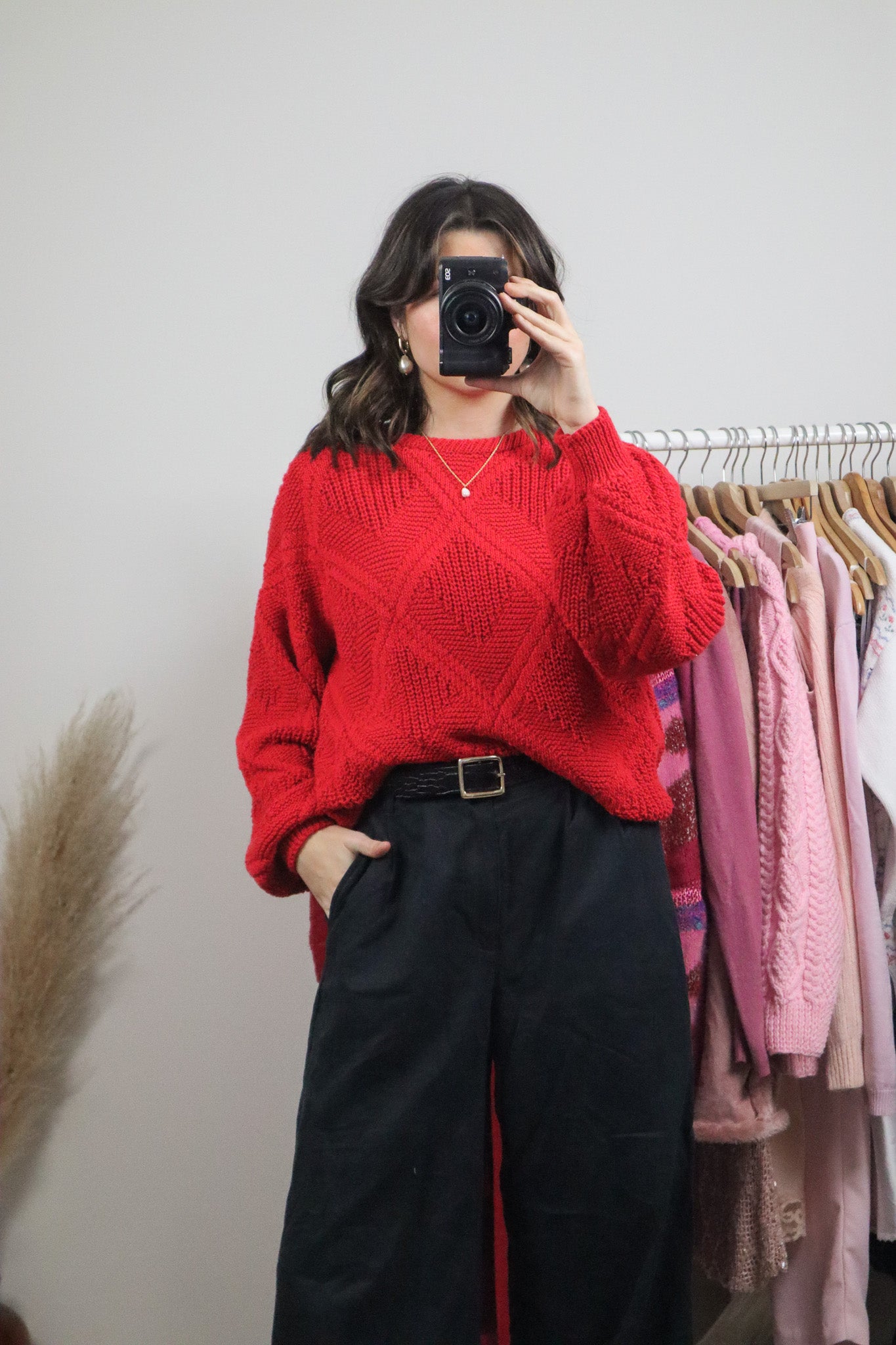 Handknit x Chunky Knit Sweater (M/L)