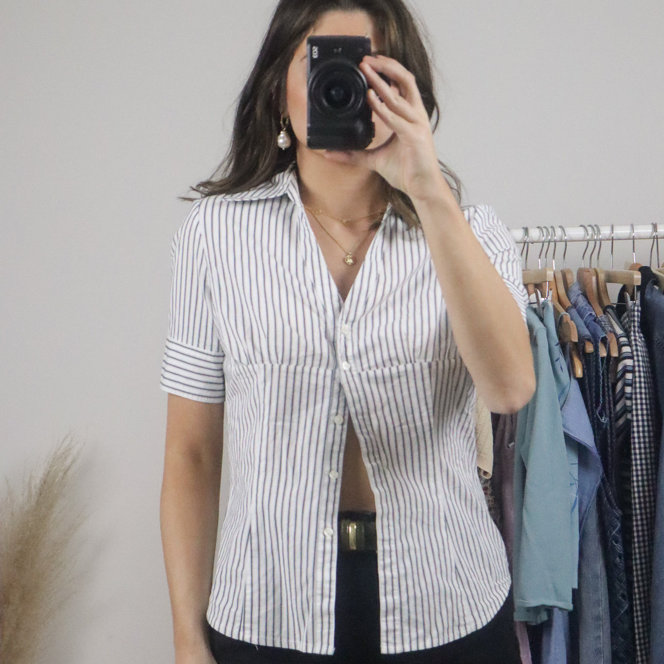 Vintage x Striped Blouse (M)
