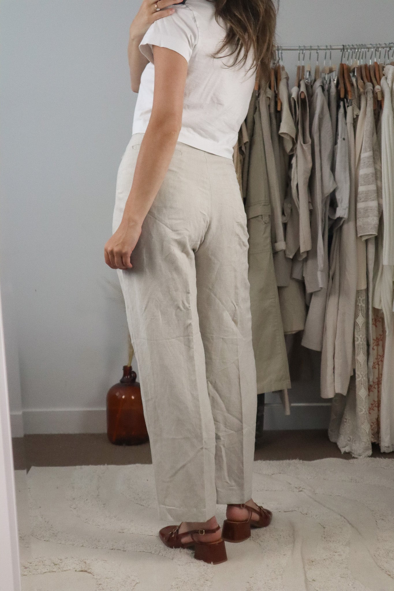 Vintage x Linen Blend Trousers (L/XL)