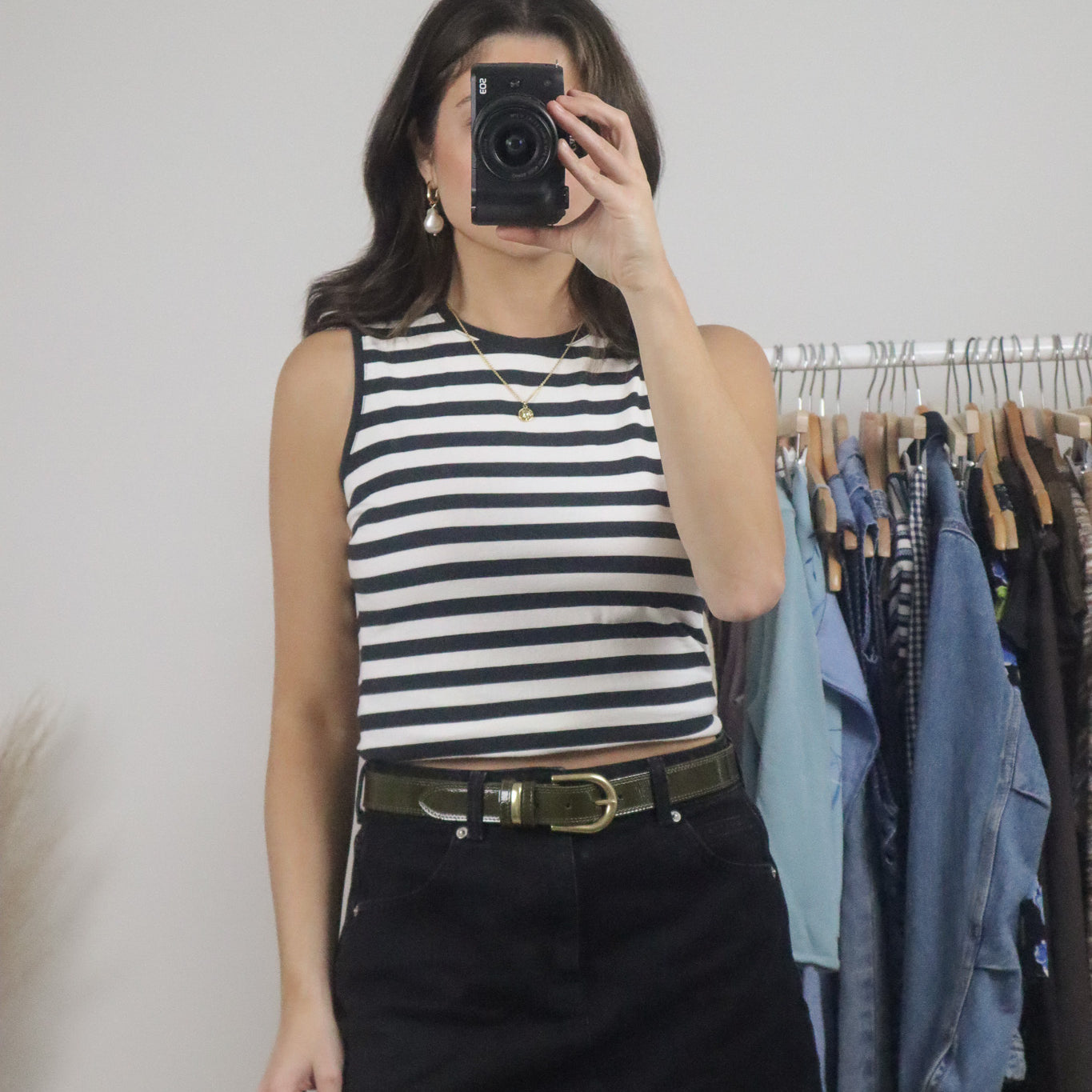 Vintage x Striped Tank Top (S)