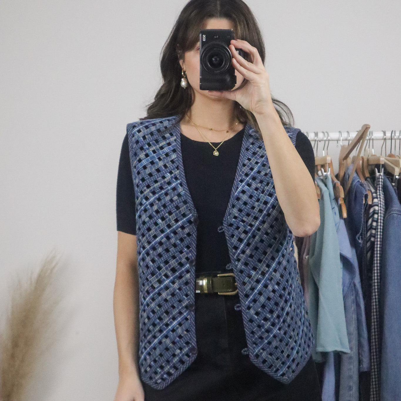 Vintage x Denim Woven Vest (L)