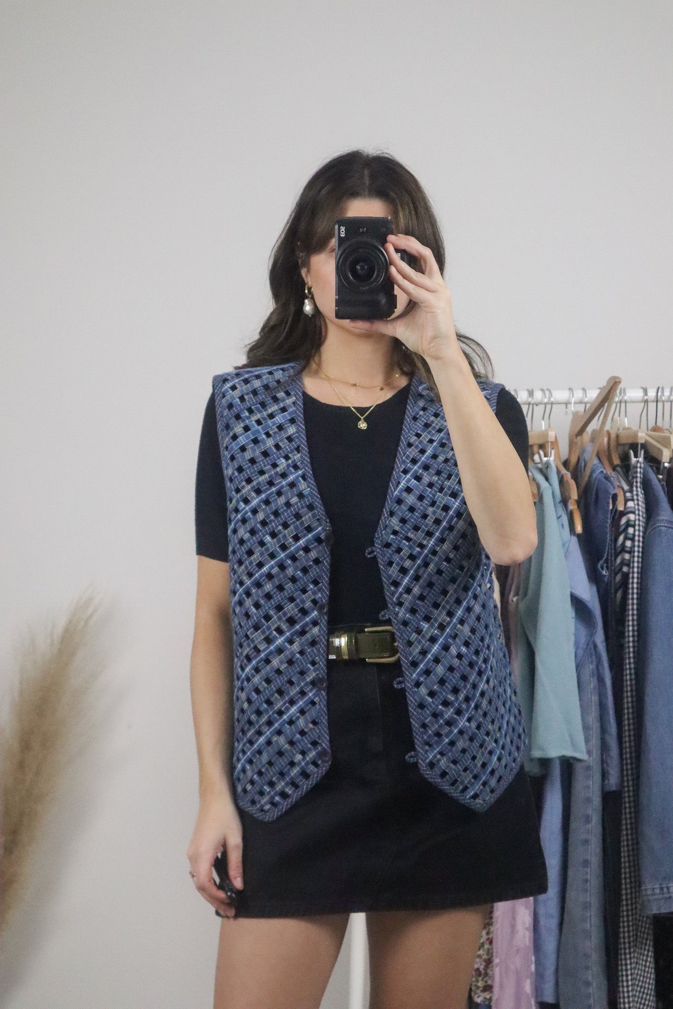 Vintage x Denim Woven Vest (L)