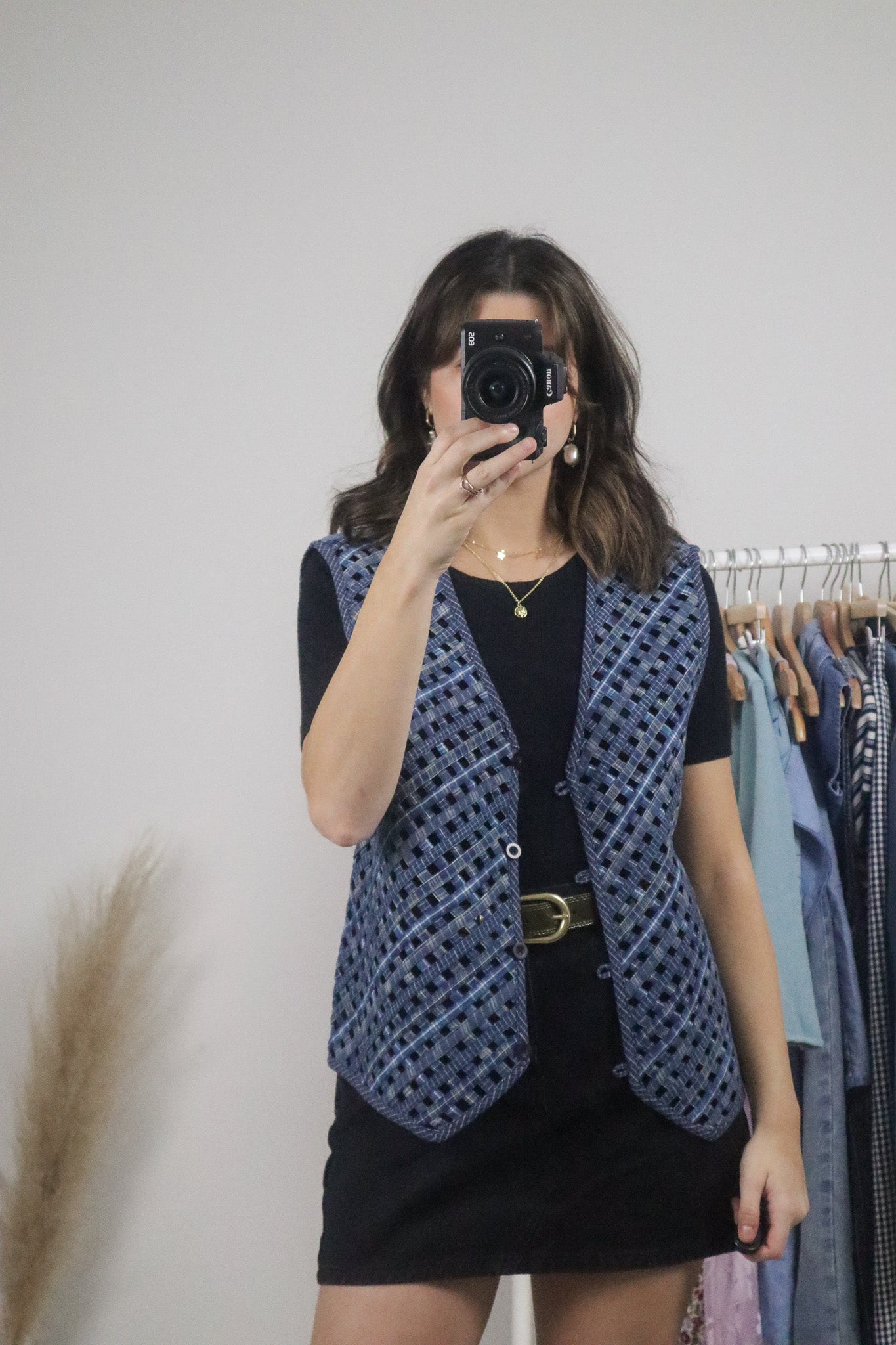Vintage x Denim Woven Vest (L)
