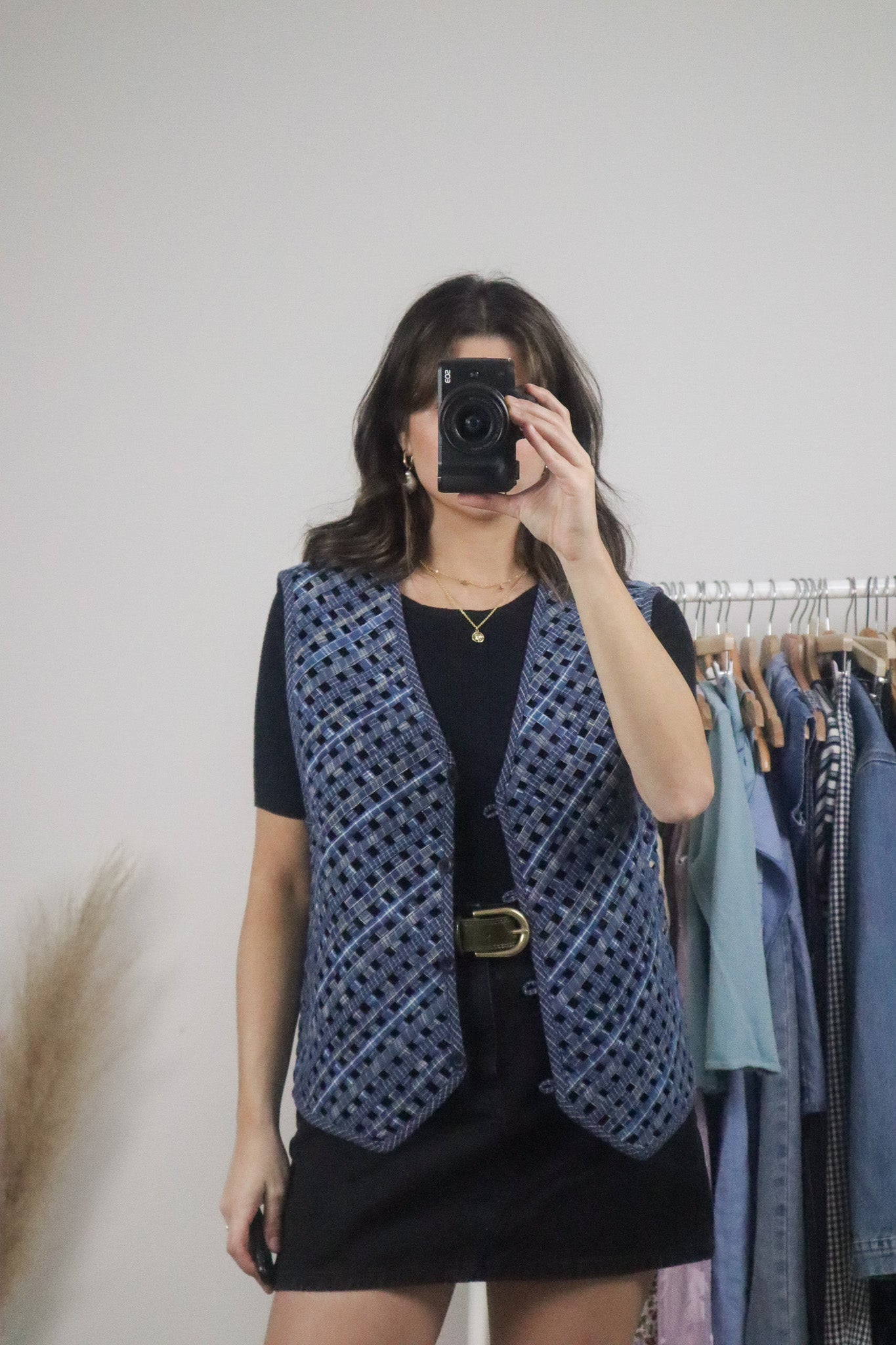 Vintage x Denim Woven Vest (L)