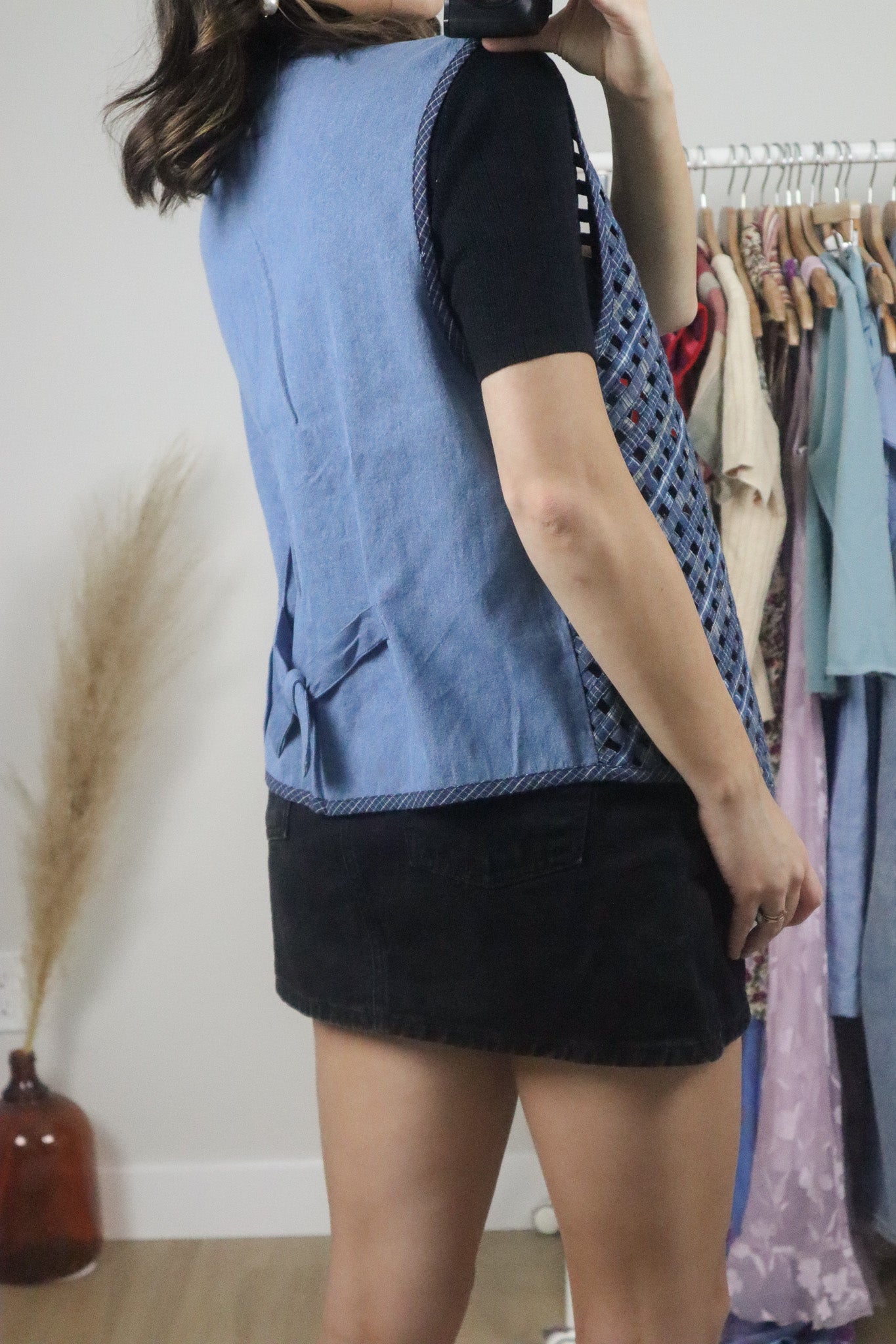 Vintage x Denim Woven Vest (L)