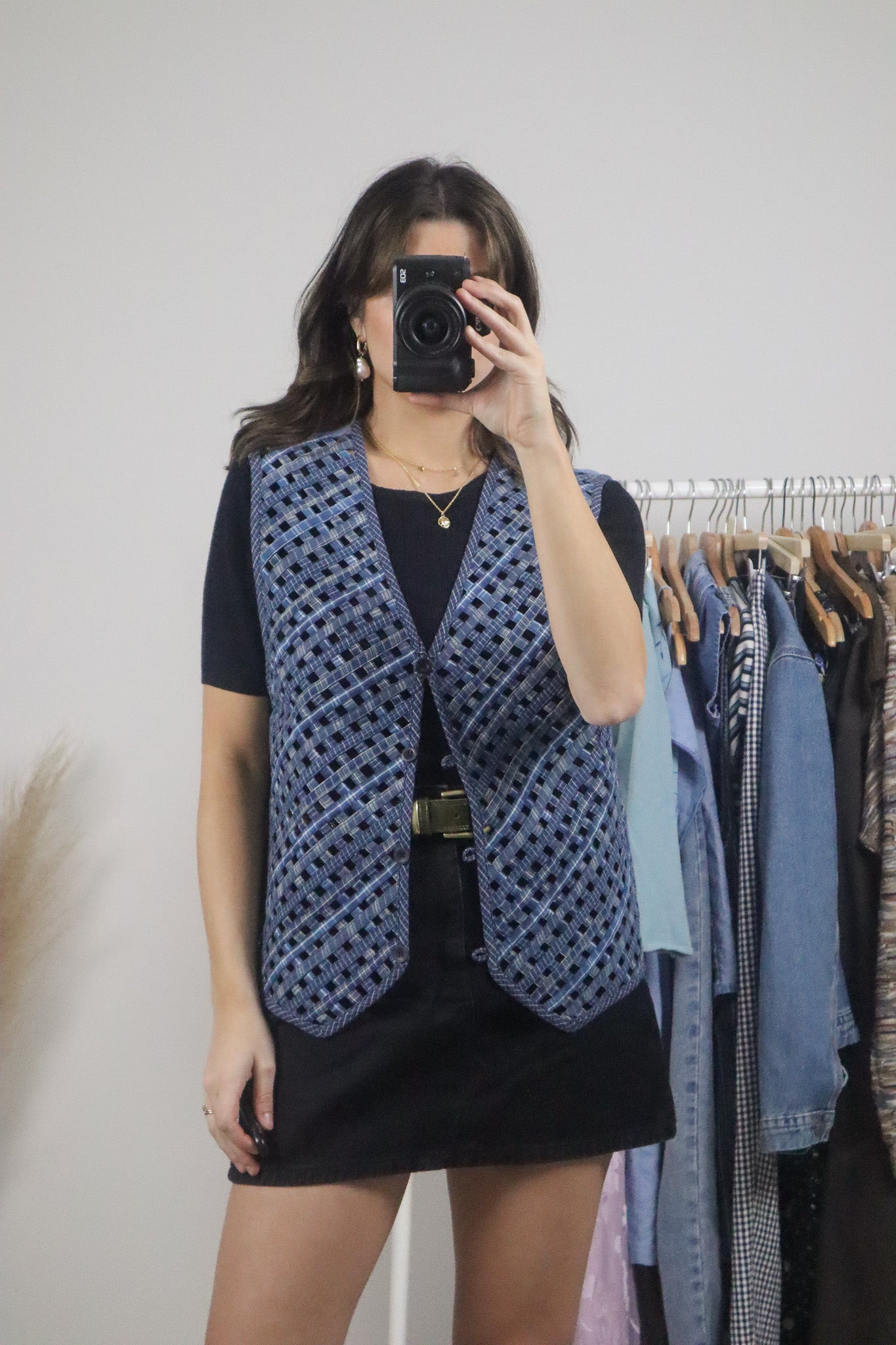Vintage x Denim Woven Vest (L)