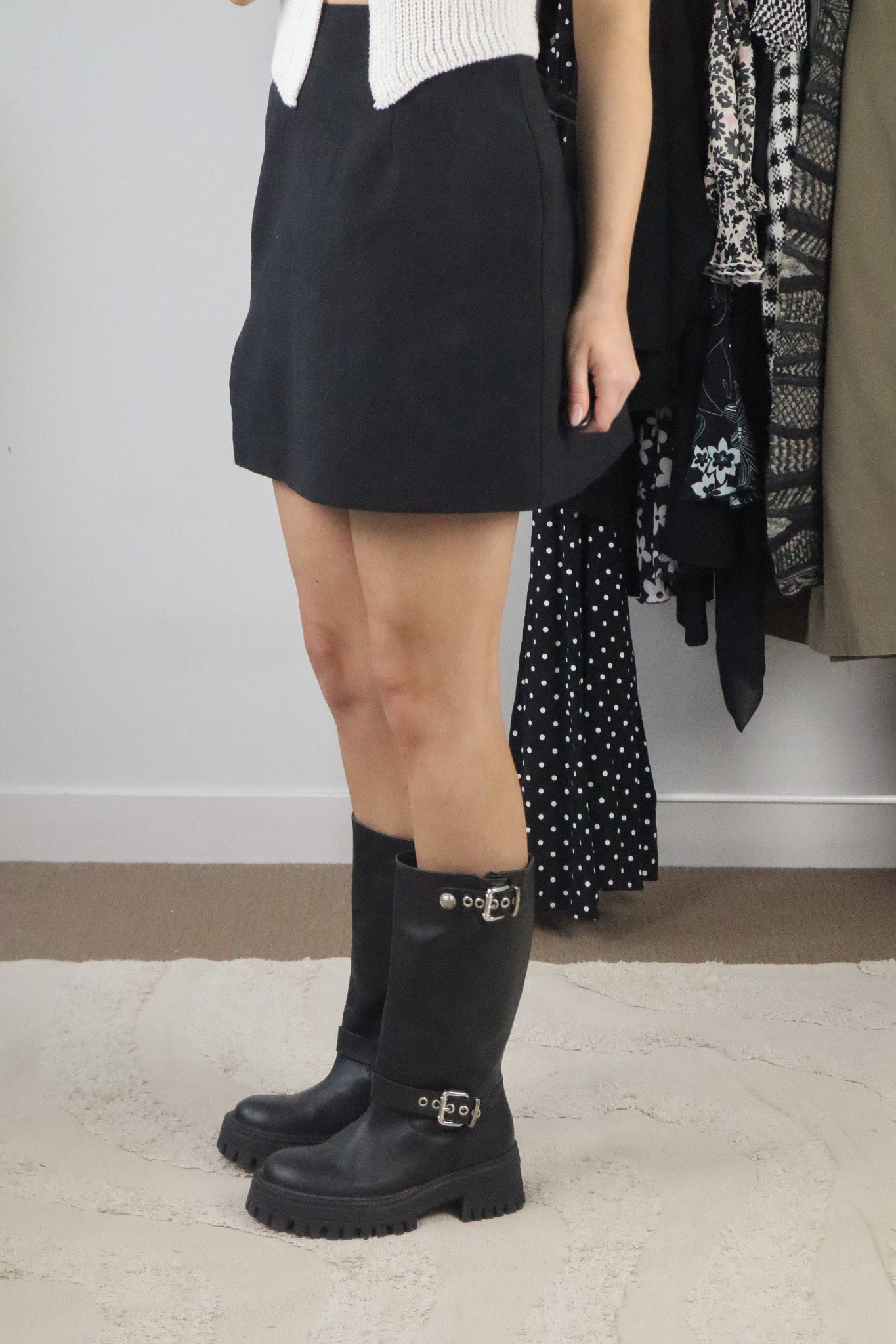 Made in Spain x Leather Lugg Moto Boots (7.5)