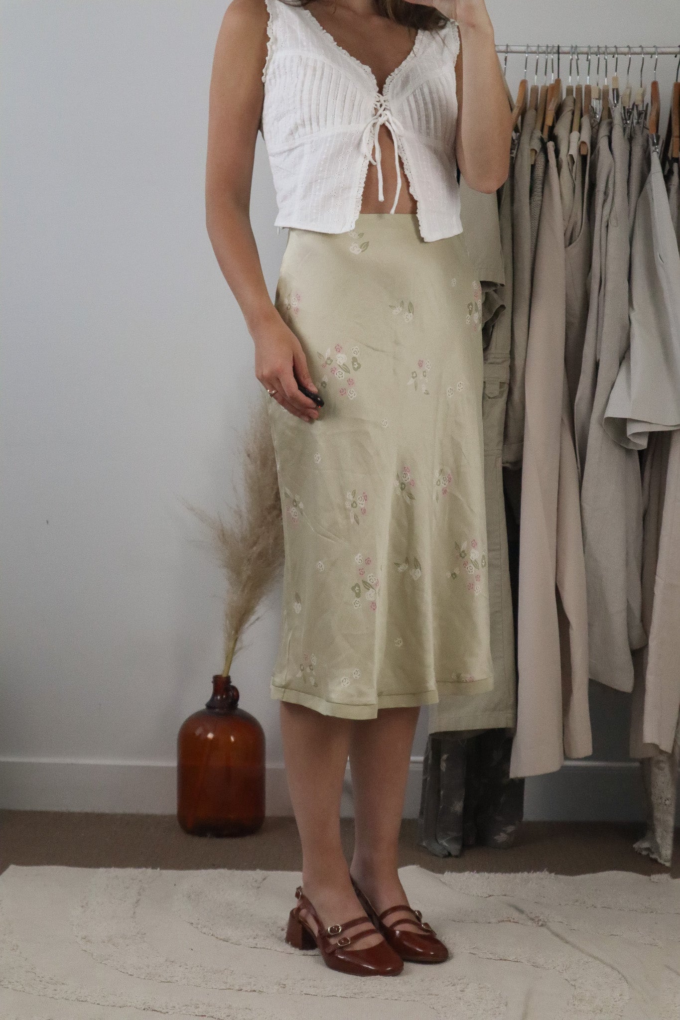 Modern x Silk Floral Skirt (4)