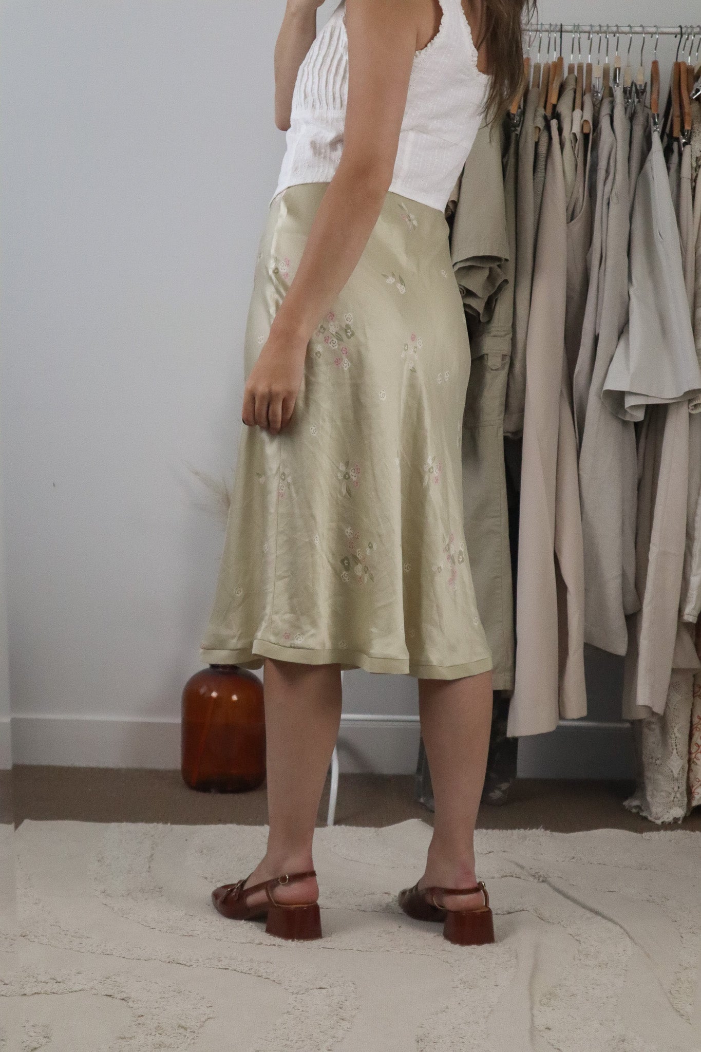 Modern x Silk Floral Skirt (4)