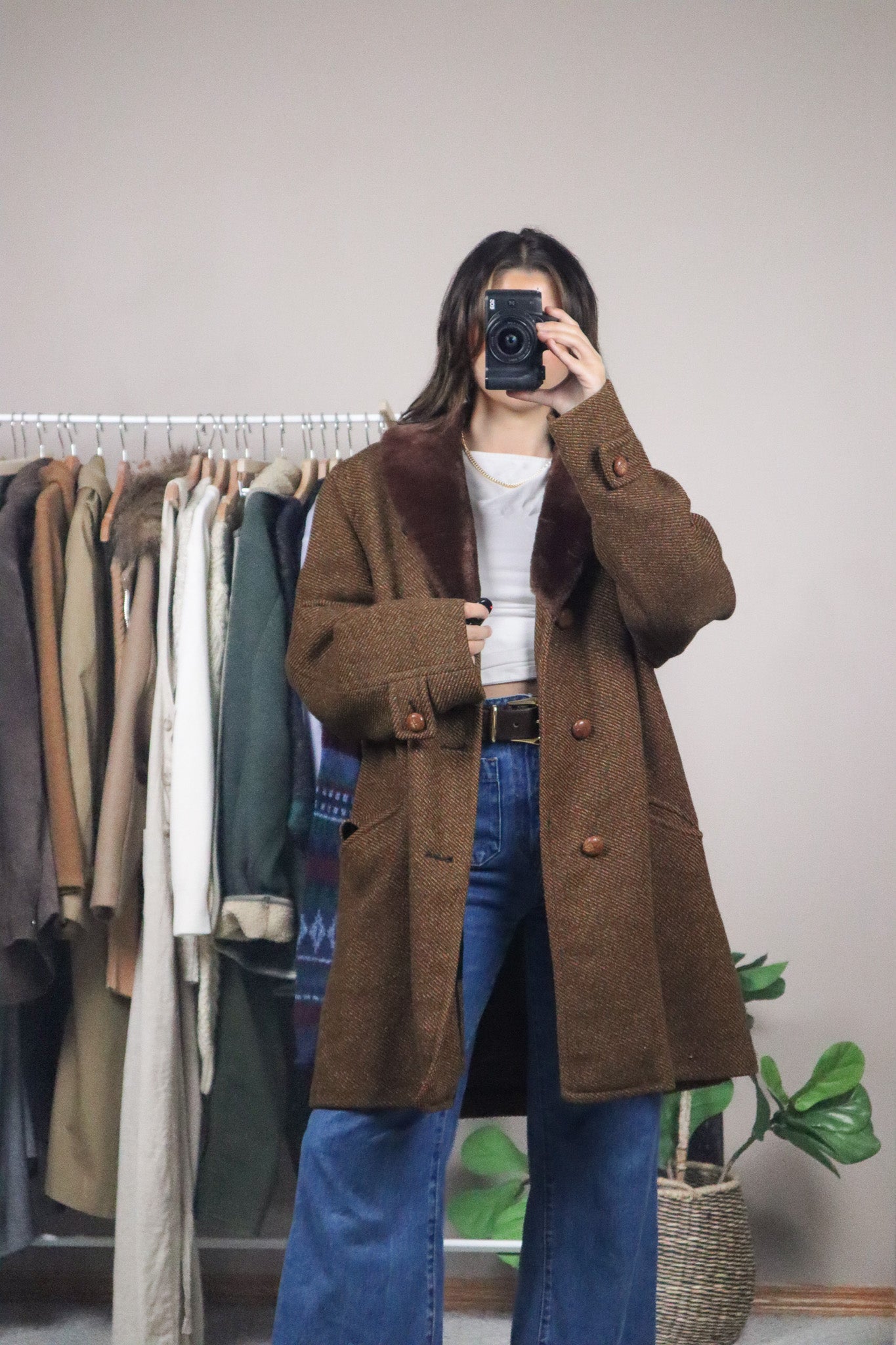 Vintage x Wool London Fog Faux Fur Coat (L)