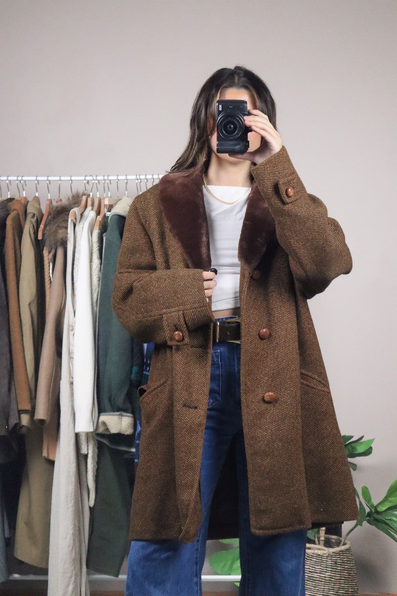 Vintage x Wool London Fog Faux Fur Coat (L)
