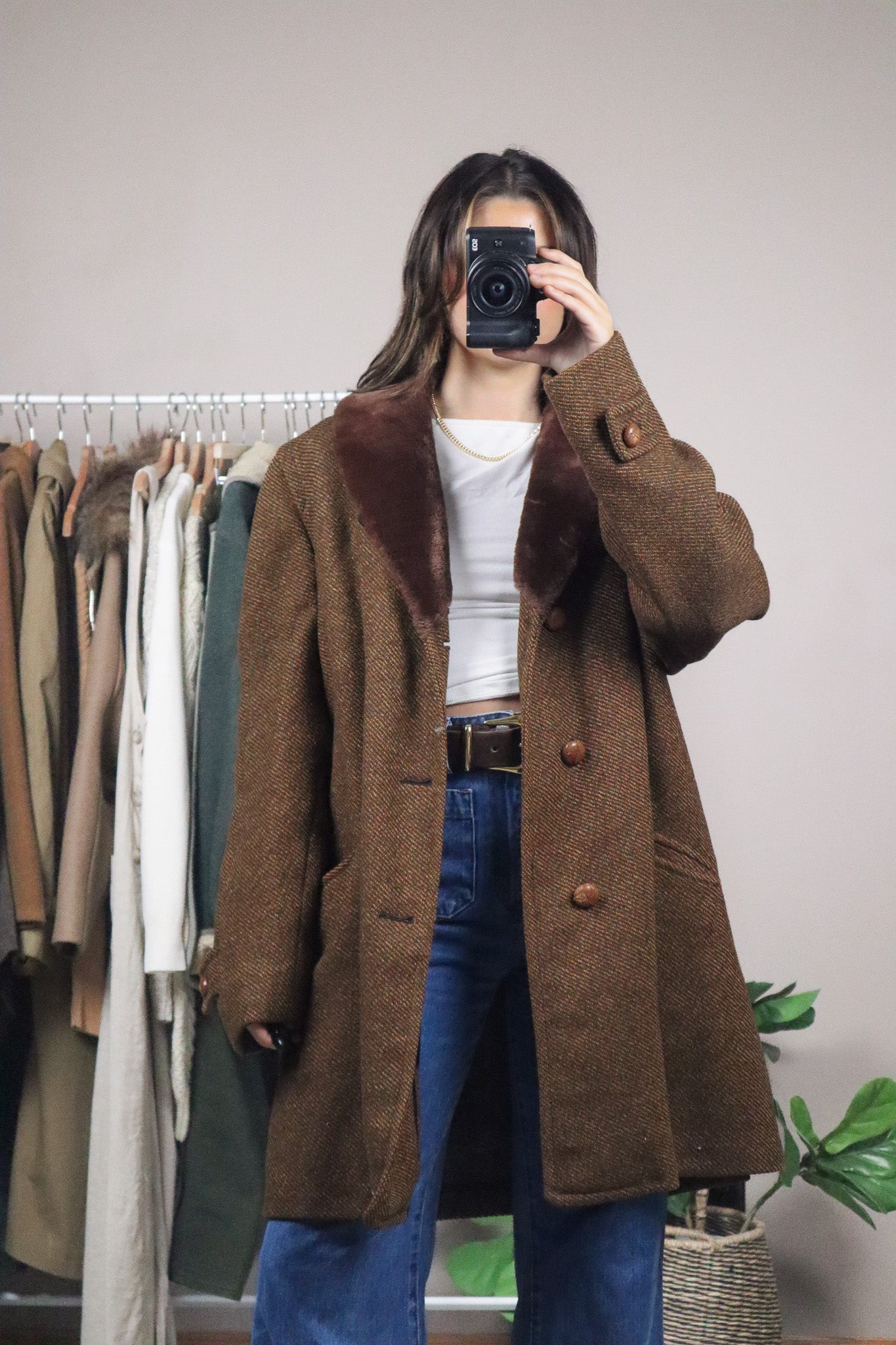 Vintage x Wool London Fog Faux Fur Coat (L)