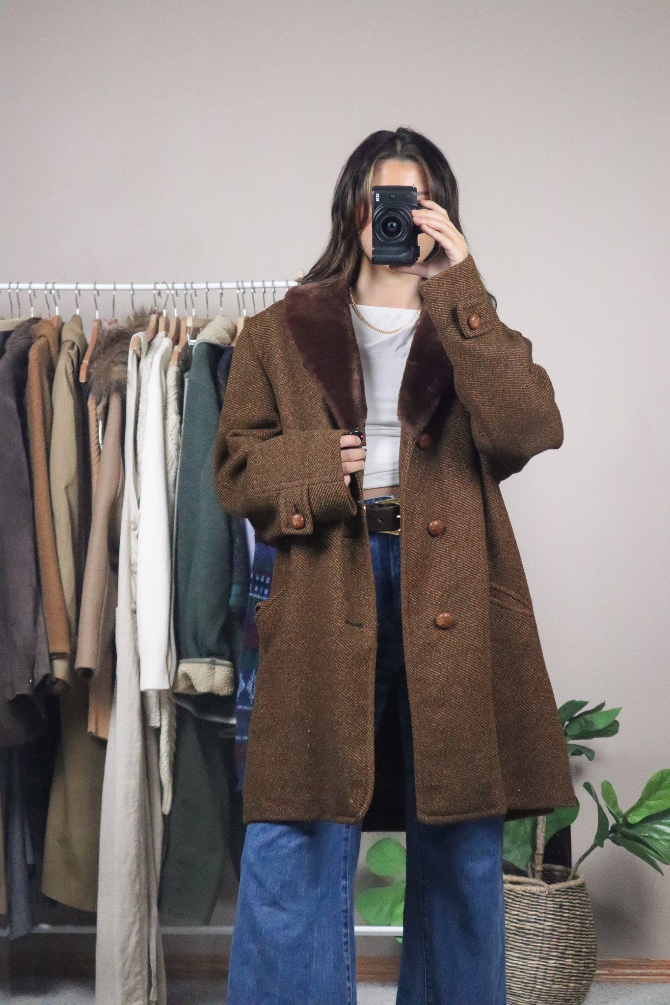 Vintage x Wool London Fog Faux Fur Coat (L)