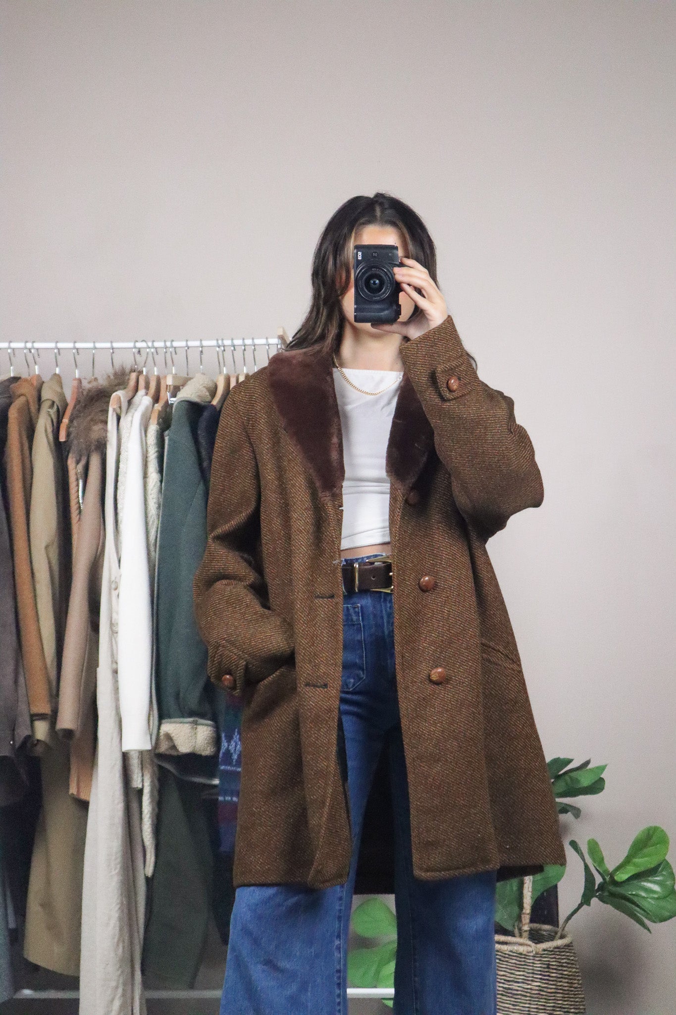 Vintage x Wool London Fog Faux Fur Coat (L)