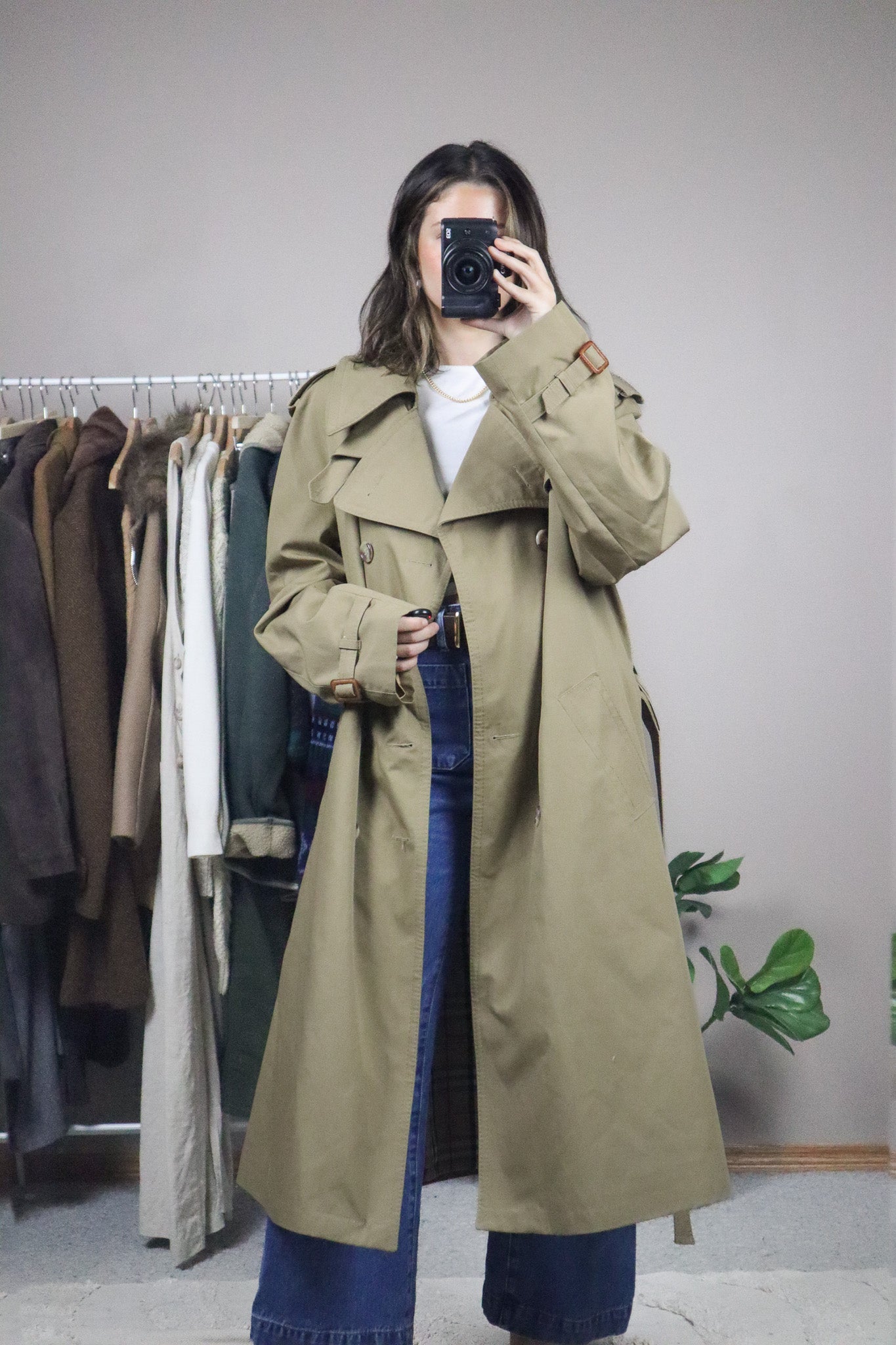 Made in Poland x Vintage x Trench Coat (L)