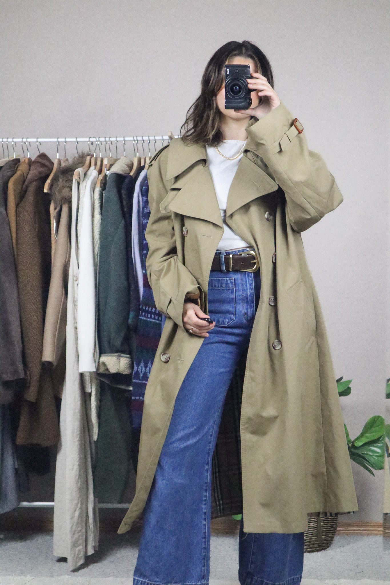 Made in Poland x Vintage x Trench Coat (L)