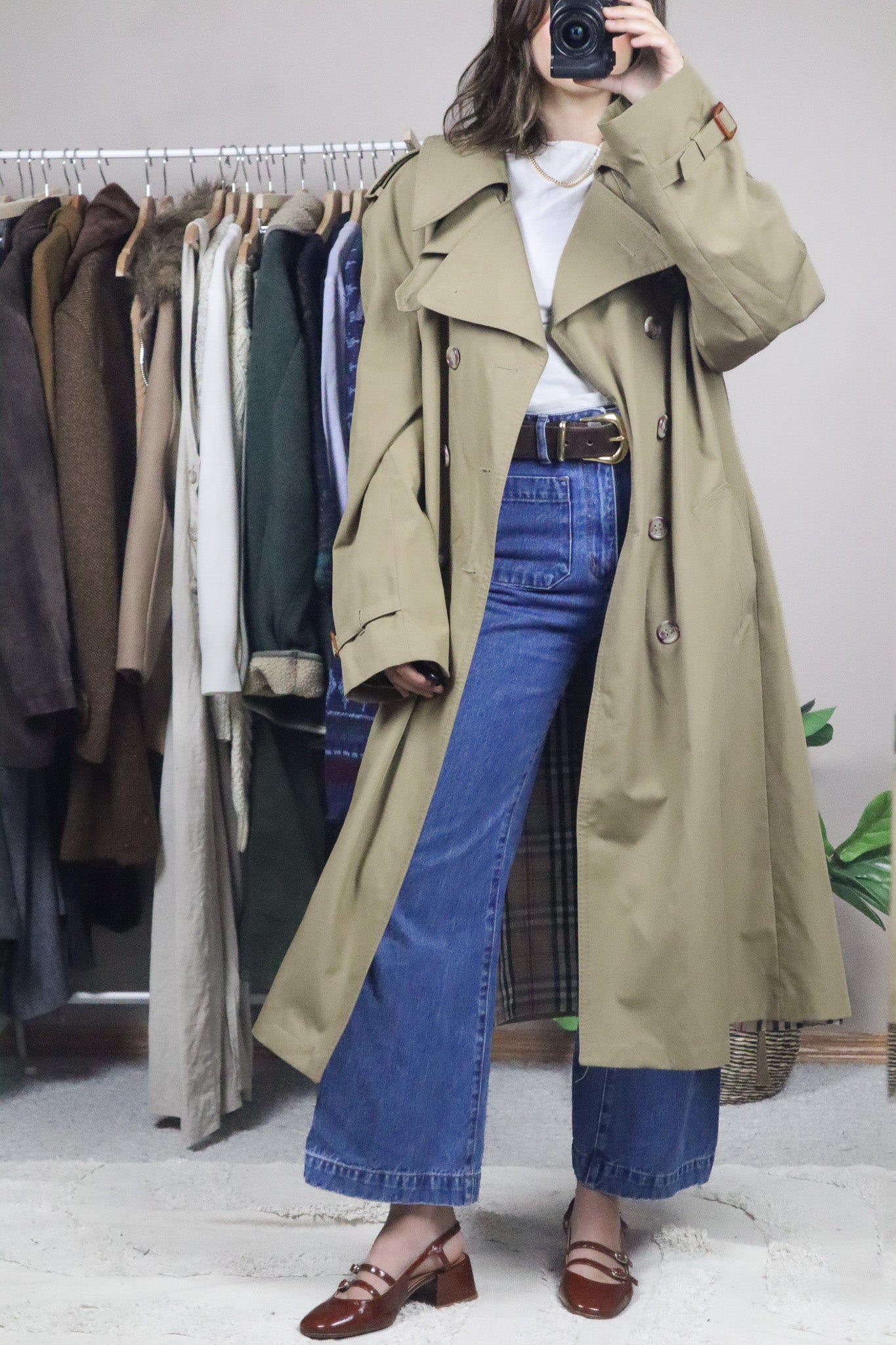 Made in Poland x Vintage x Trench Coat (L)