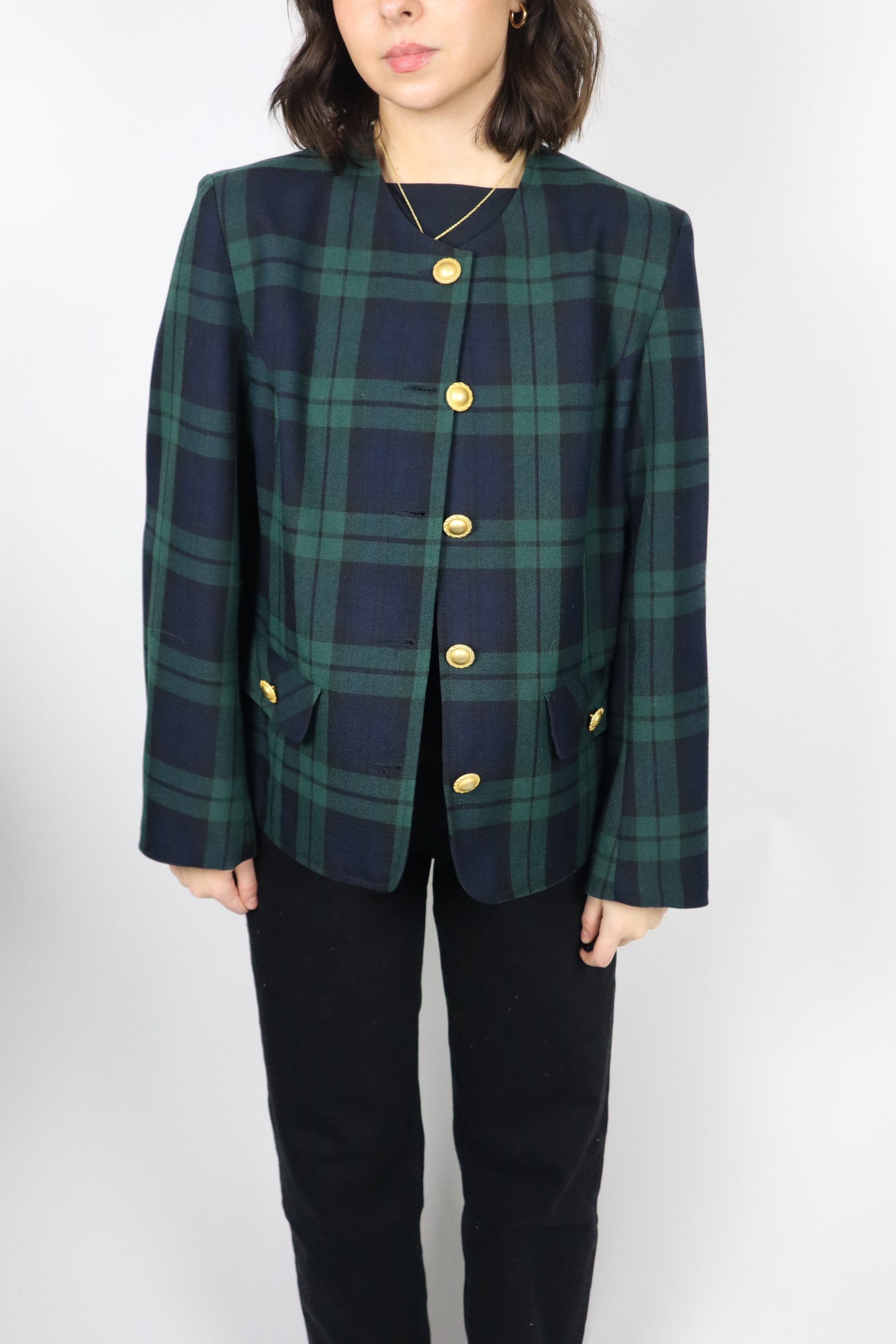 Made in the UK x Plaid Blazer (M/L)