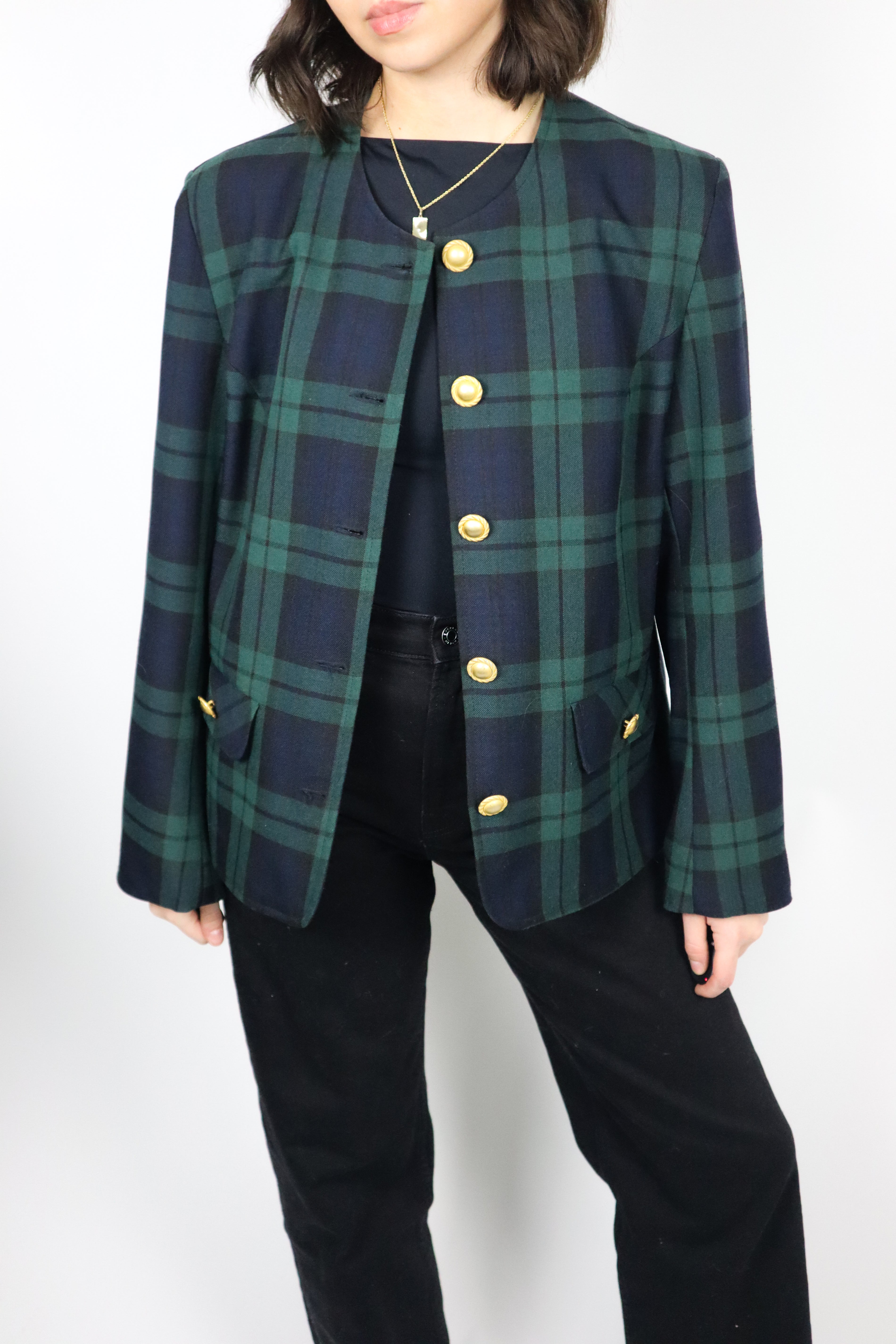 Made in the UK x Plaid Blazer (M/L)