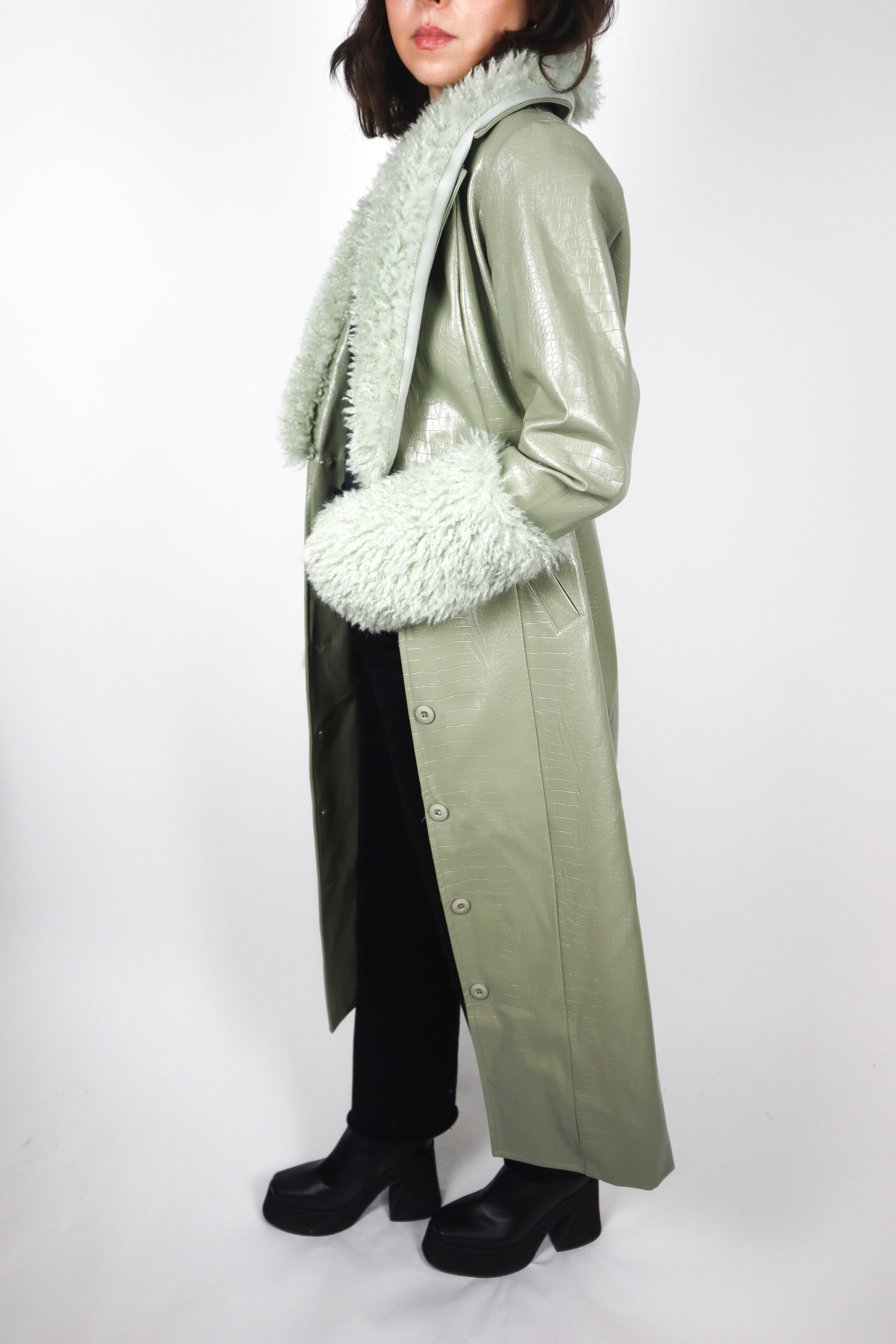 Modern x Faux Leather Penny Lane Jacket (XS)