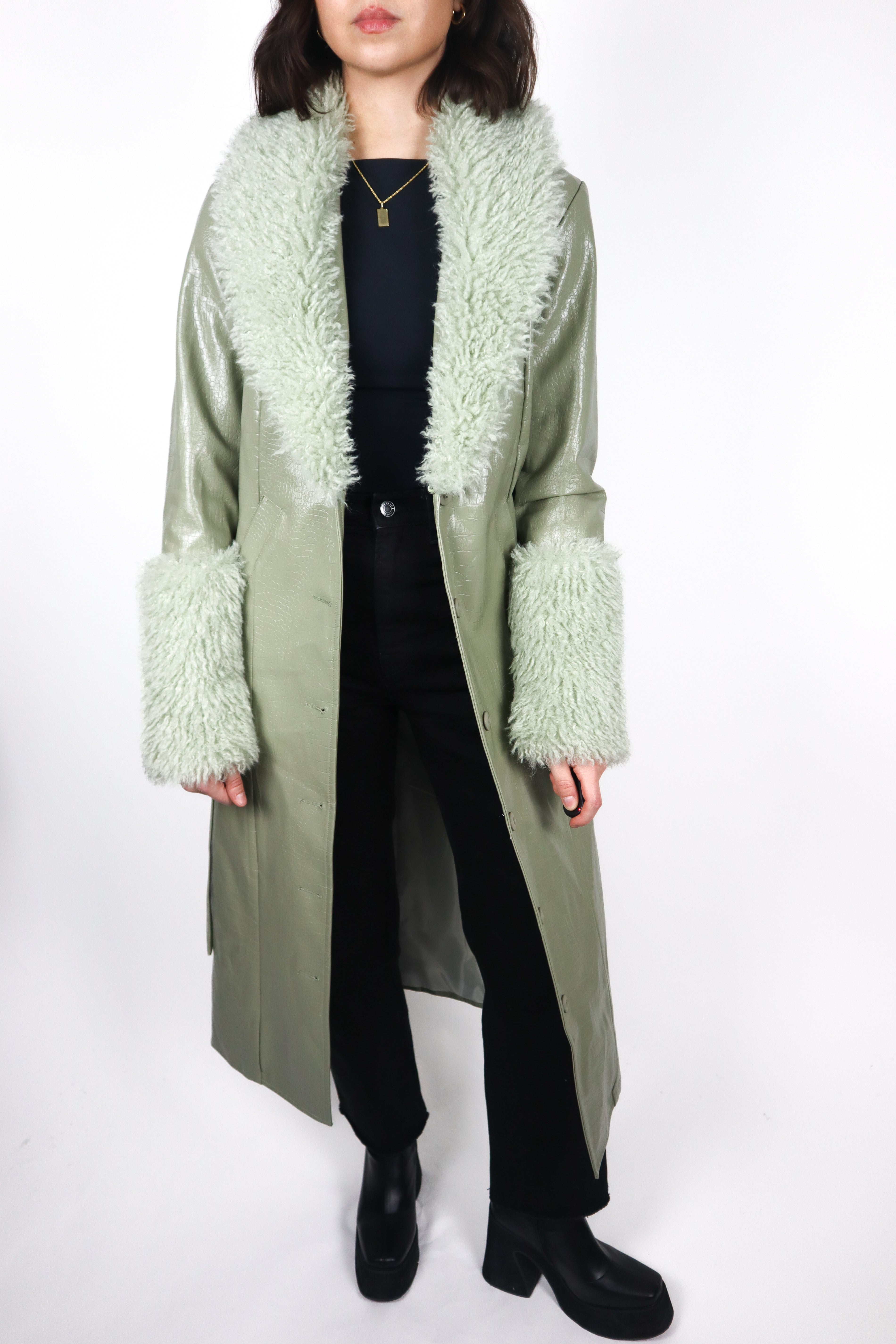 Modern x Faux Leather Penny Lane Jacket (XS)