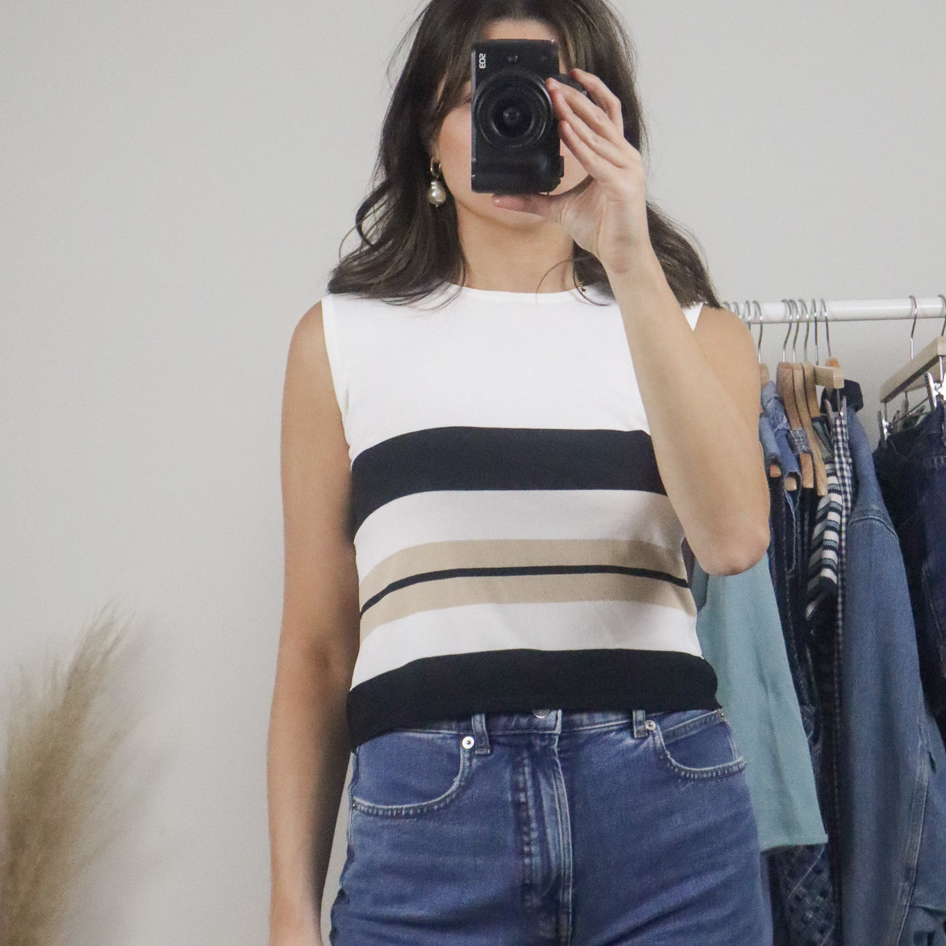 Vintage x Striped Tank (S/M)