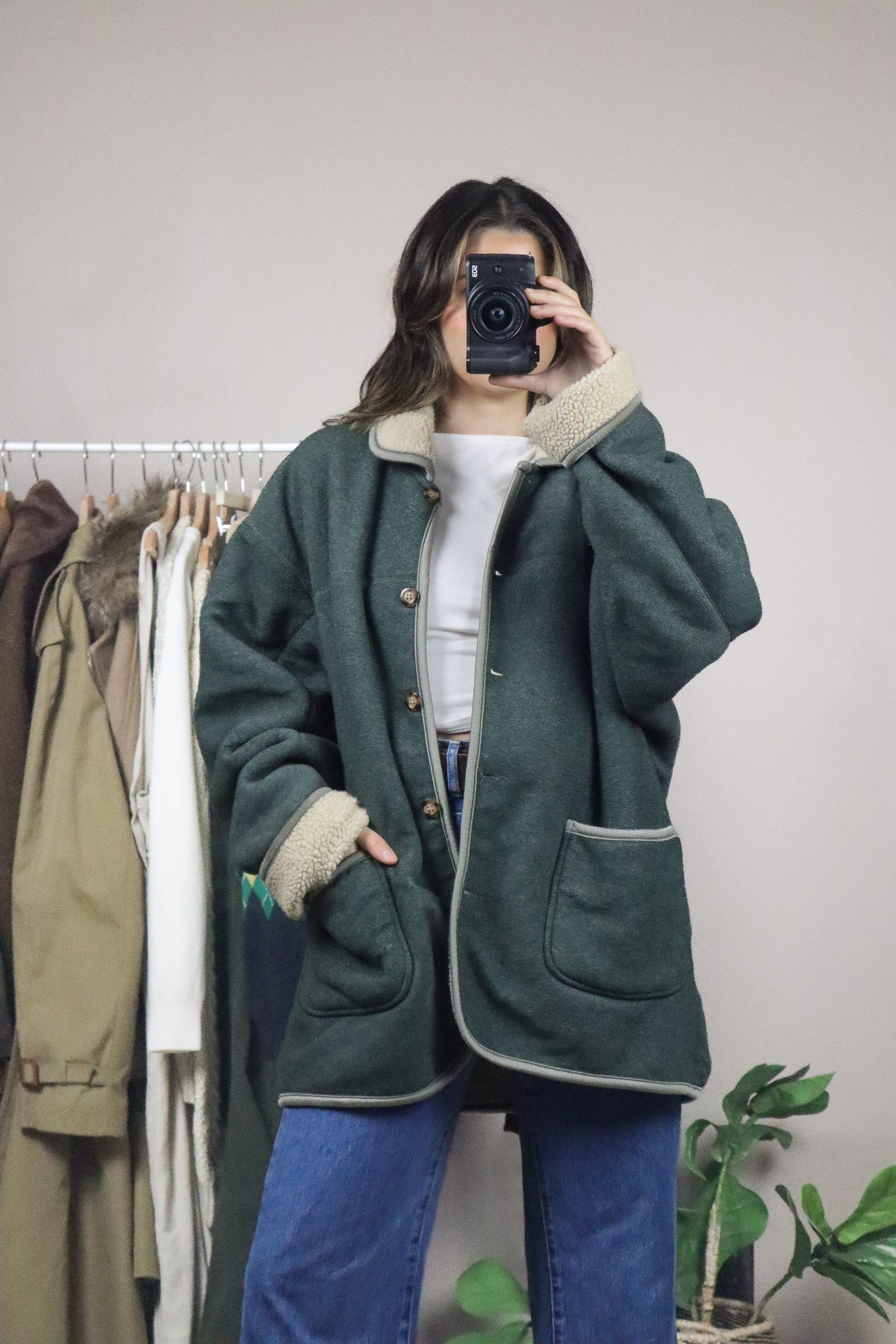Vintage x Fleece & Sherpa Chore Coat (L/XL)