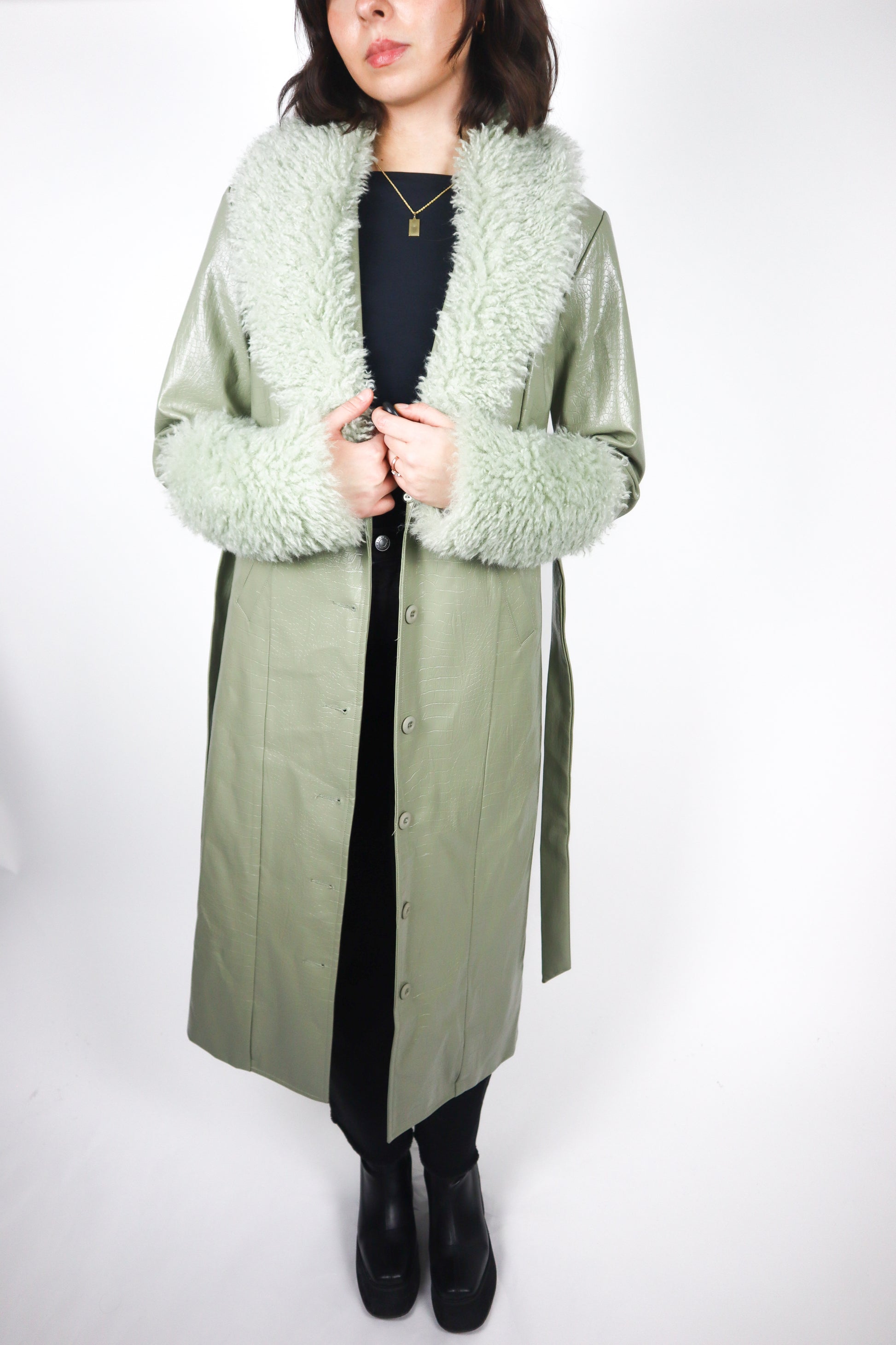 Modern x Faux Leather Penny Lane Jacket (XS)