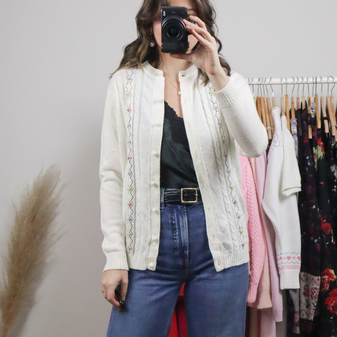 Vintage x Embroidered Cardigan (S)