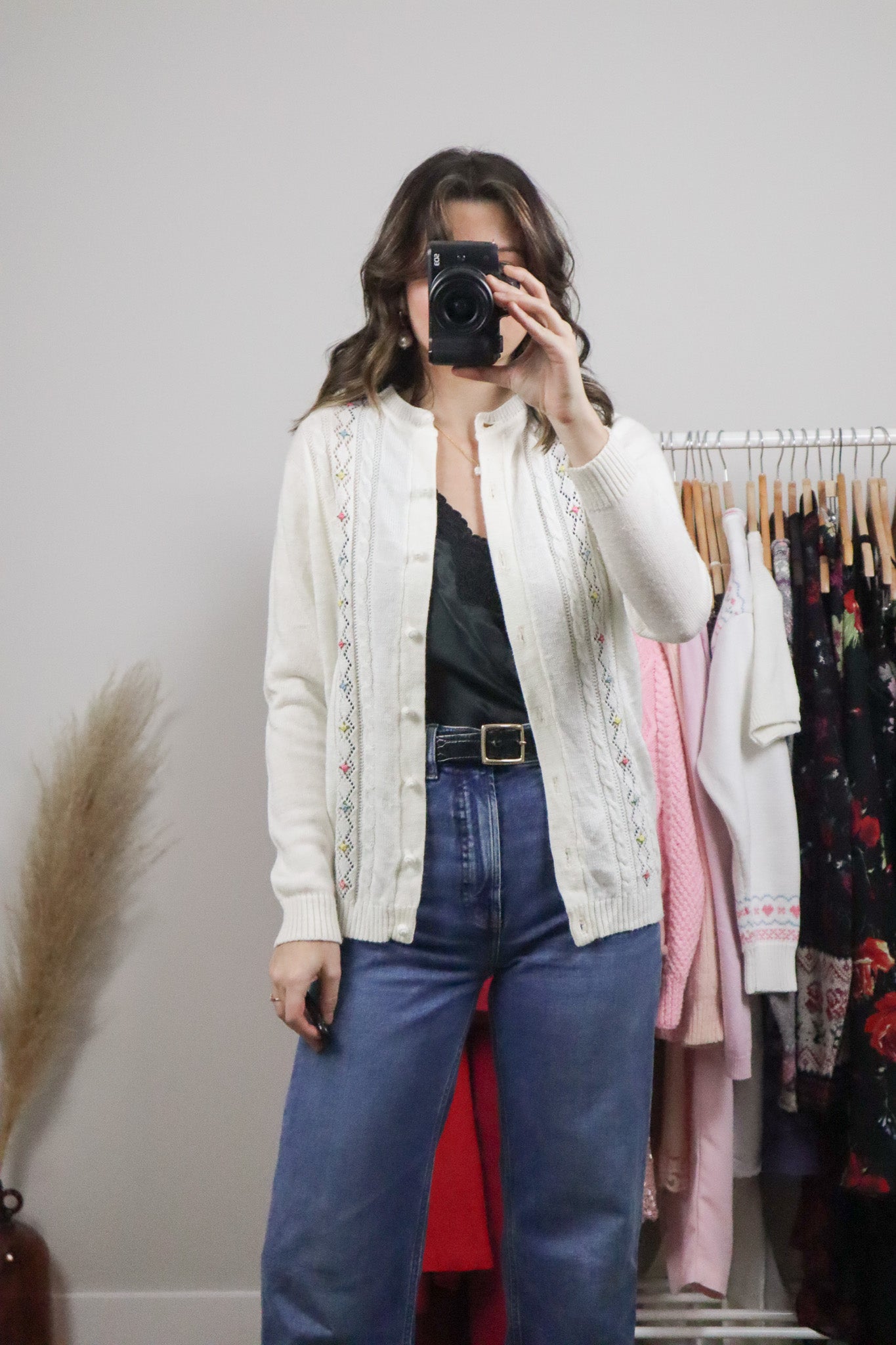 Vintage x Embroidered Cardigan (S)