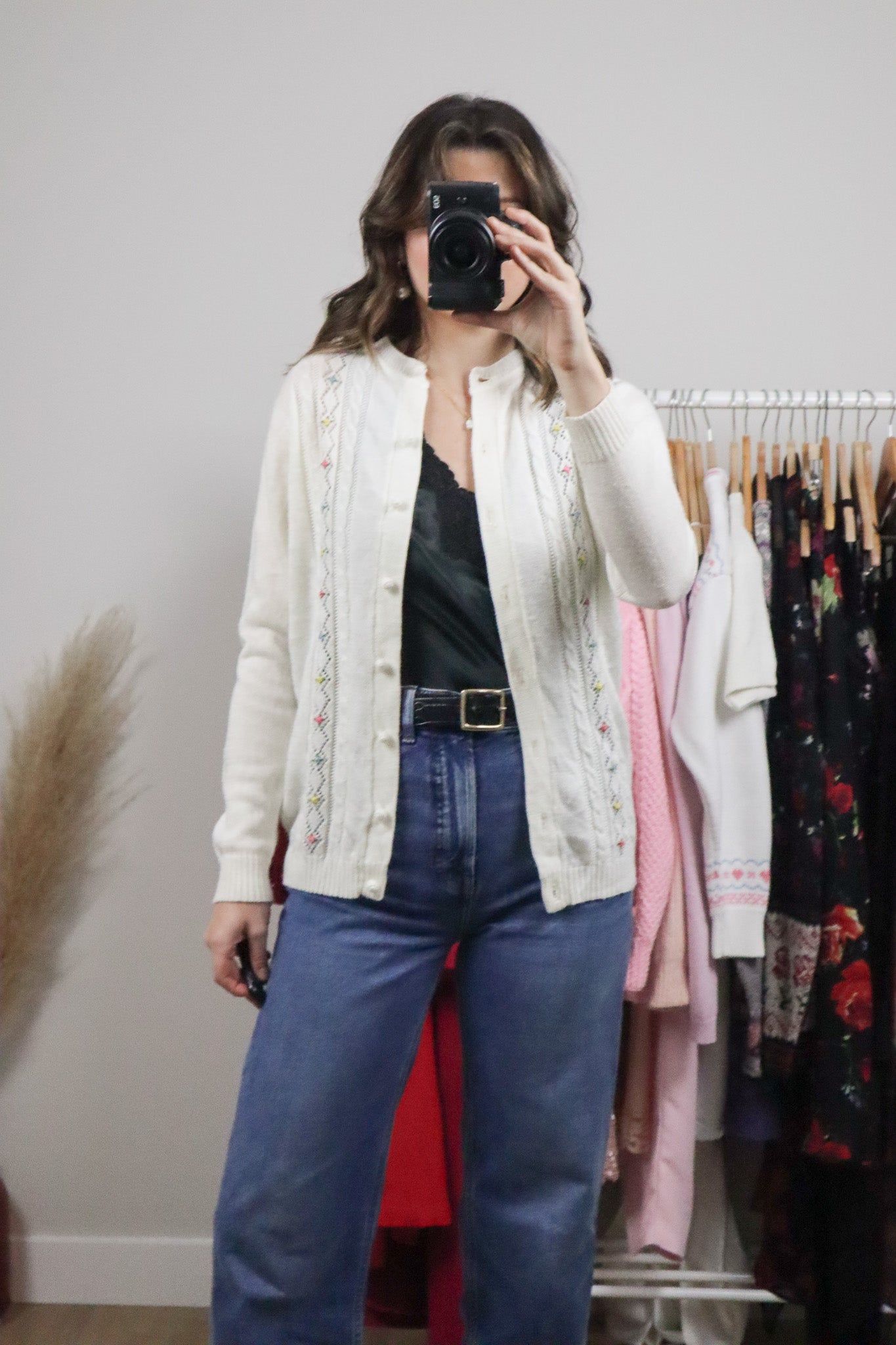 Vintage x Embroidered Cardigan (S)