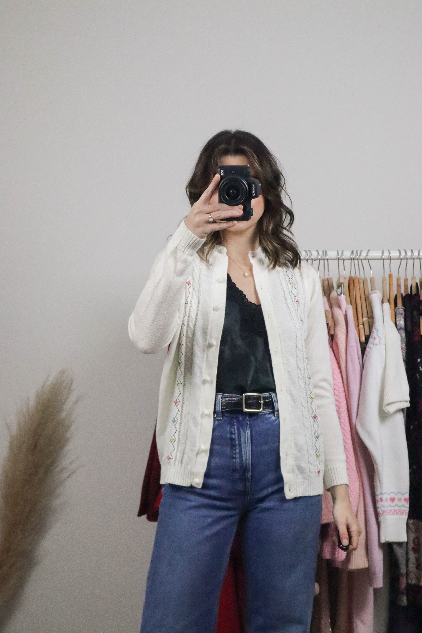 Vintage x Embroidered Cardigan (S)