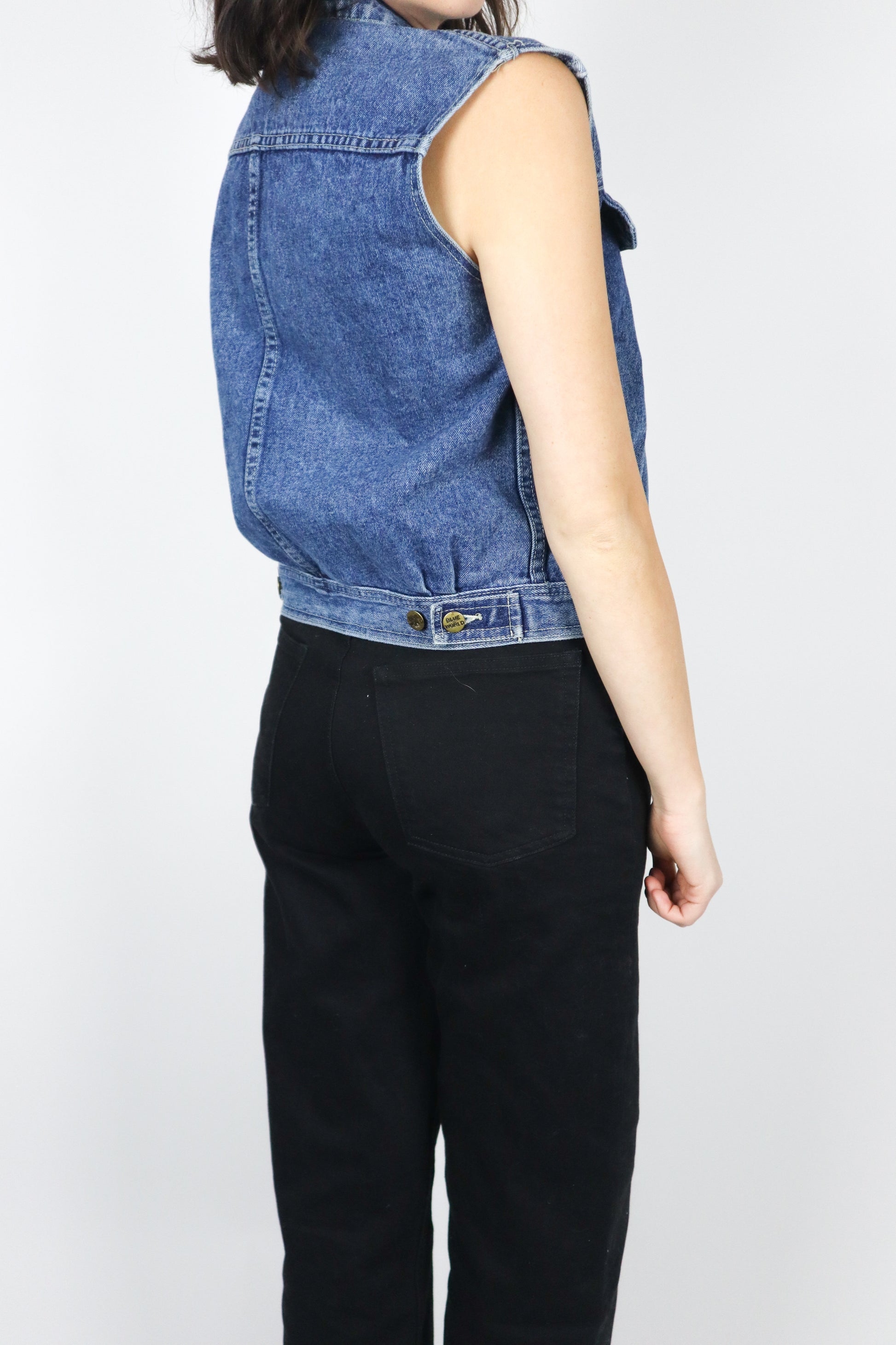 VIntage x Denim Vest (S/M)