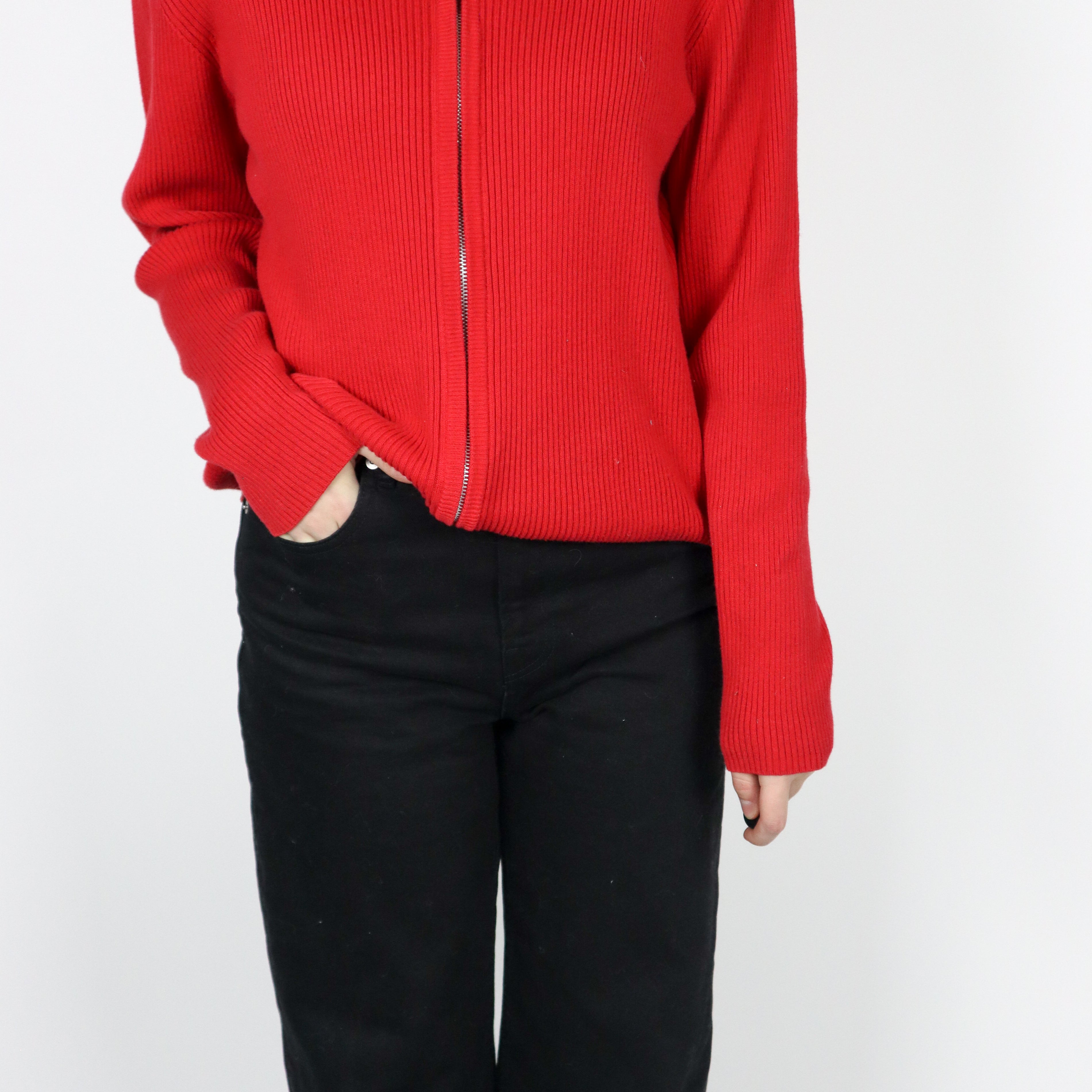 Vintage x Zip Up Cardigan (M)