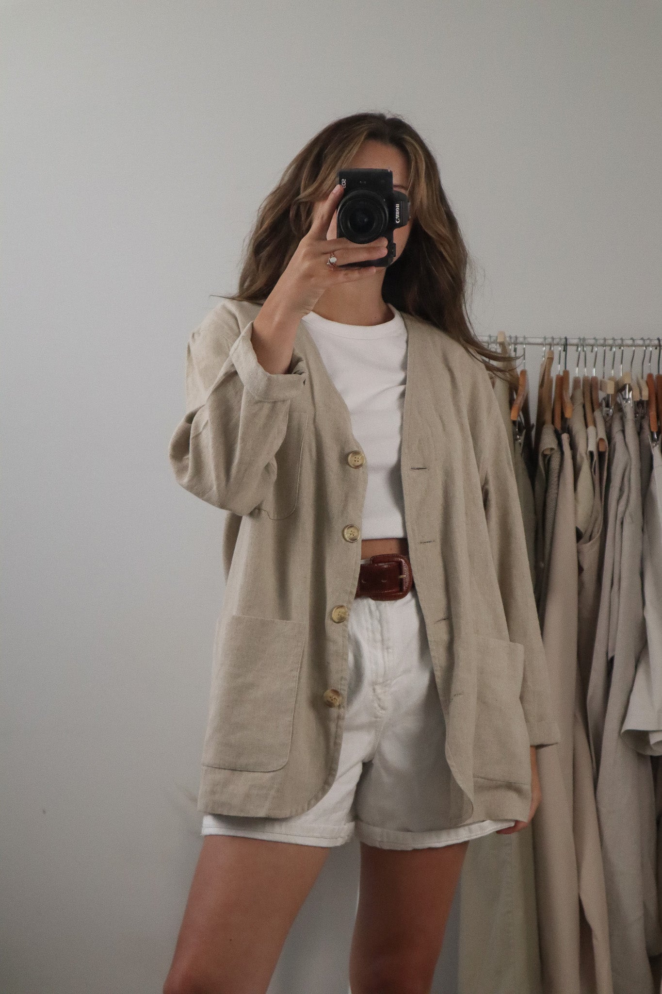 Vintage x Linen Blend Jacket (M/L)