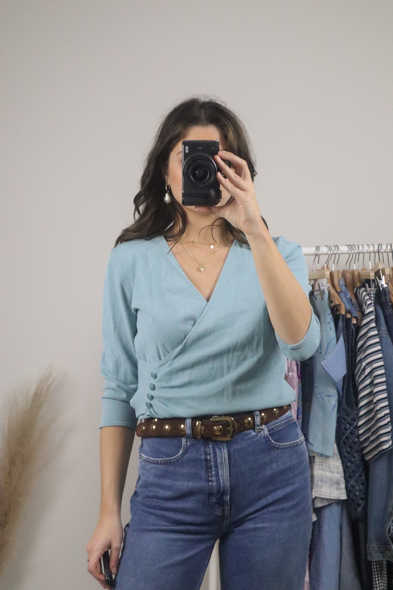 Vintage x 3/4 Sleeve Knit Top (M/L)