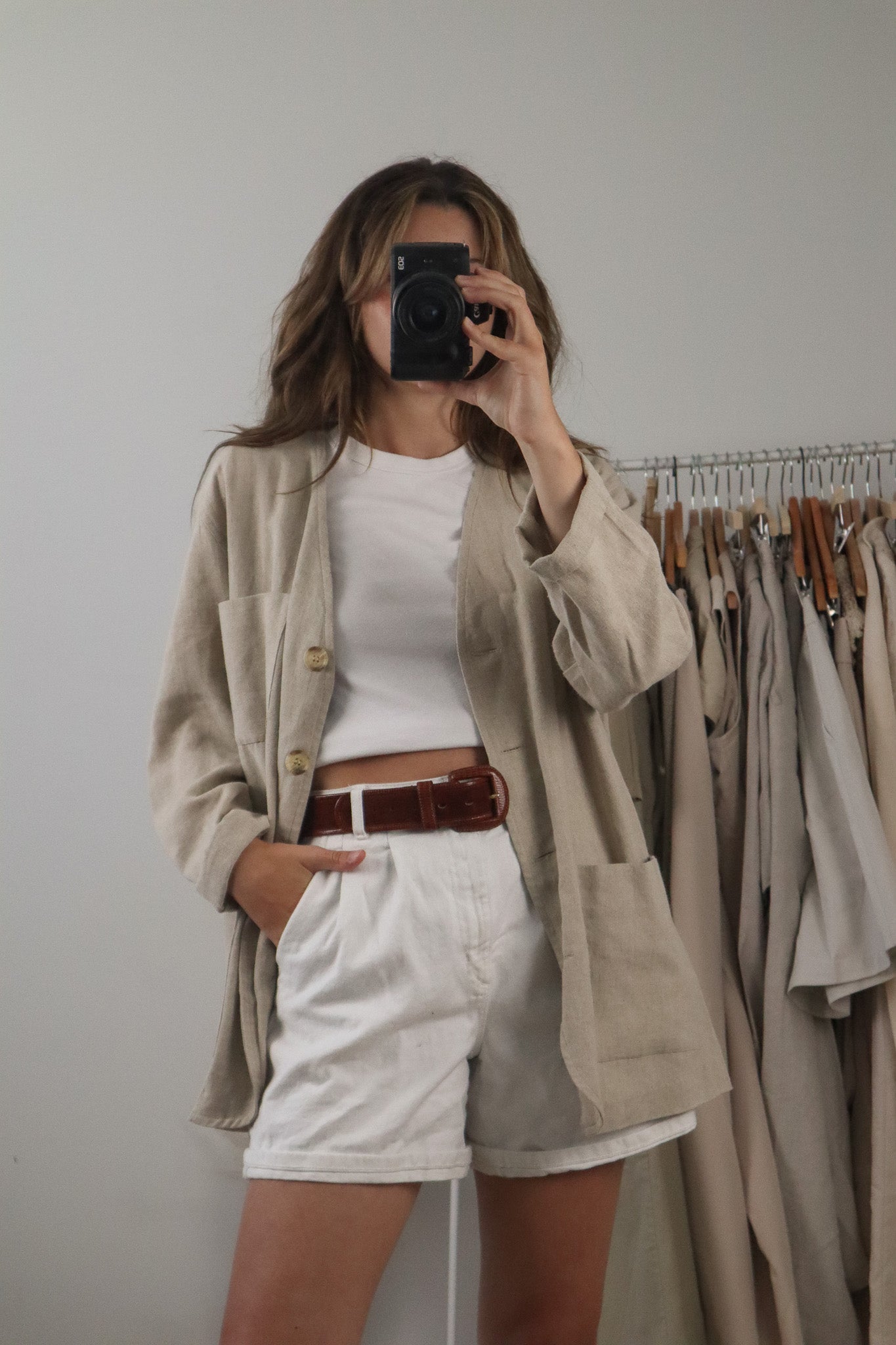 Vintage x Linen Blend Jacket (M/L)