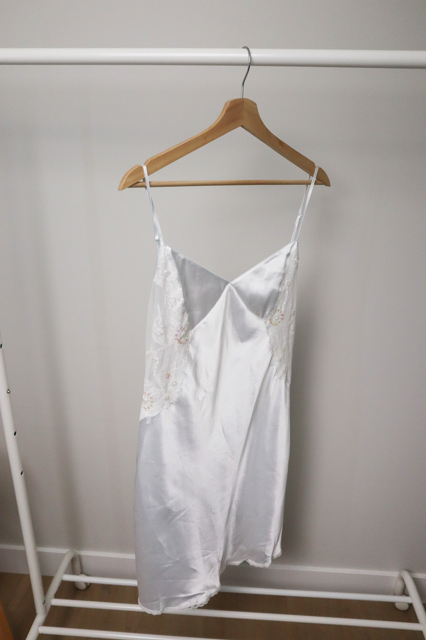 Vintage x Satin Mesh Slip Dress (M/L)