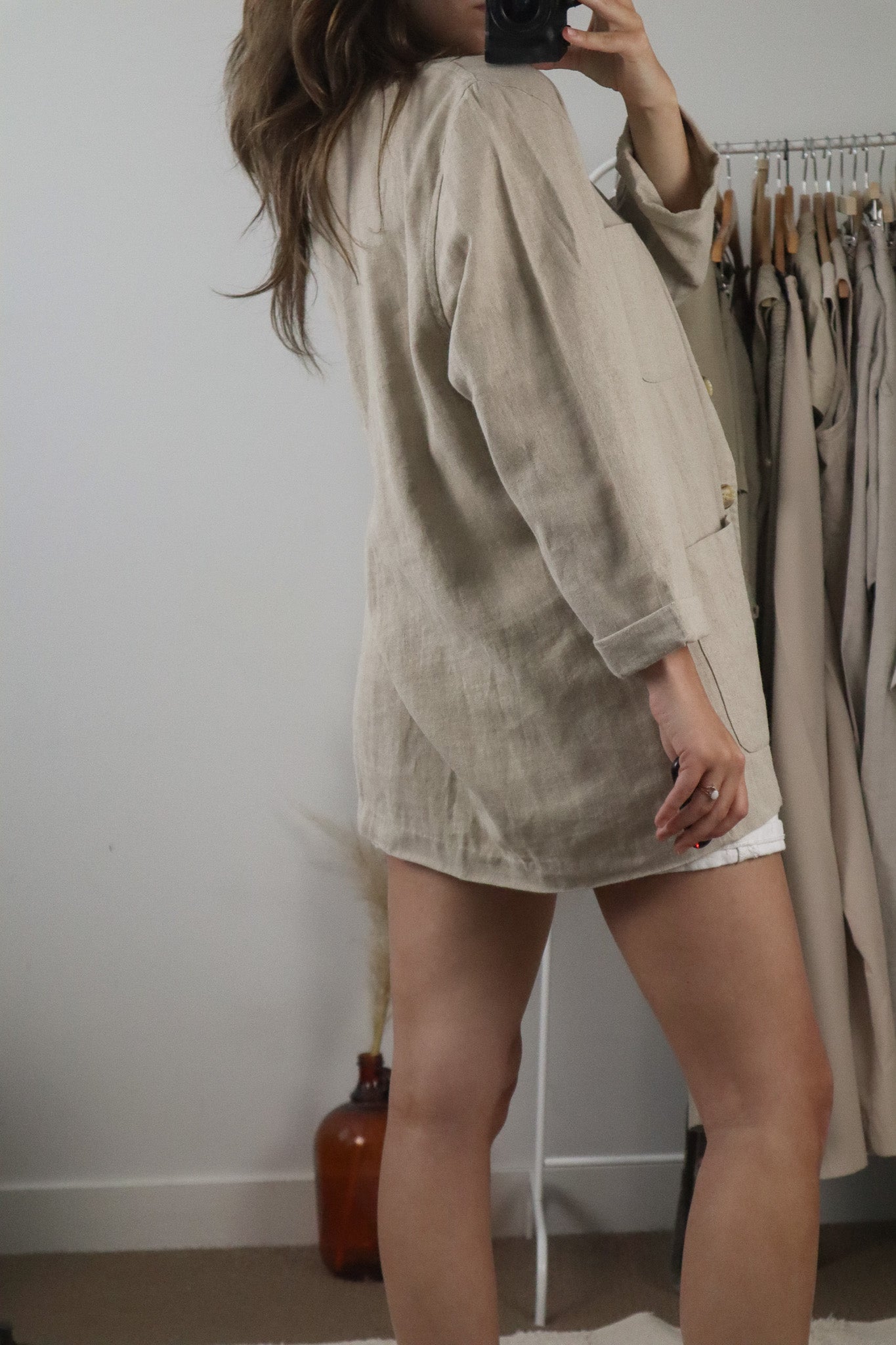 Vintage x Linen Blend Jacket (M/L)