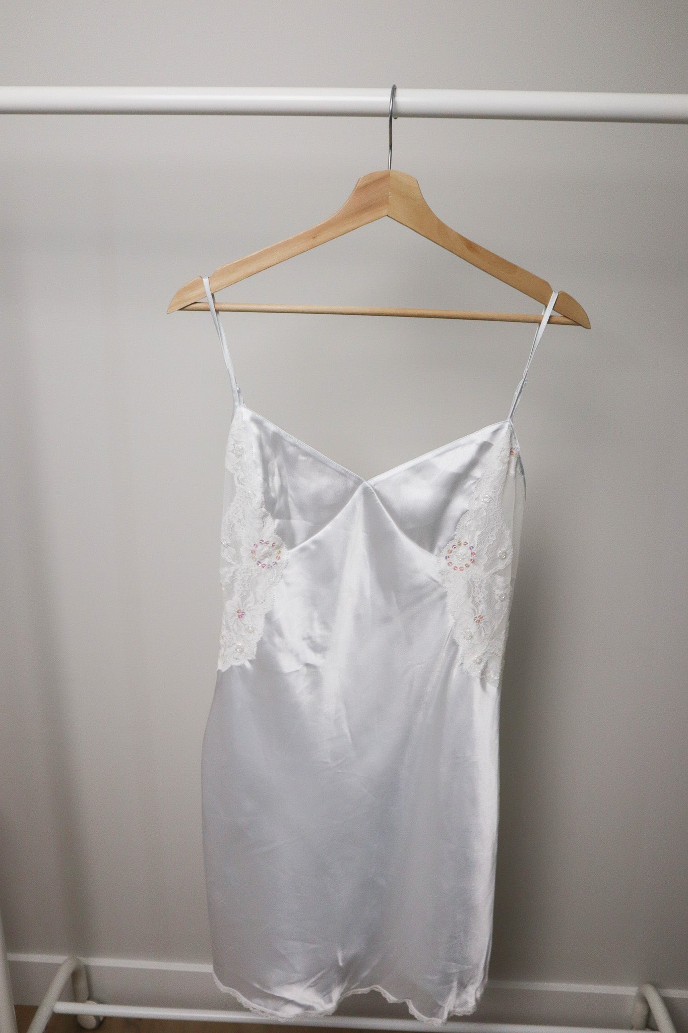 Vintage x Satin Mesh Slip Dress (M/L)