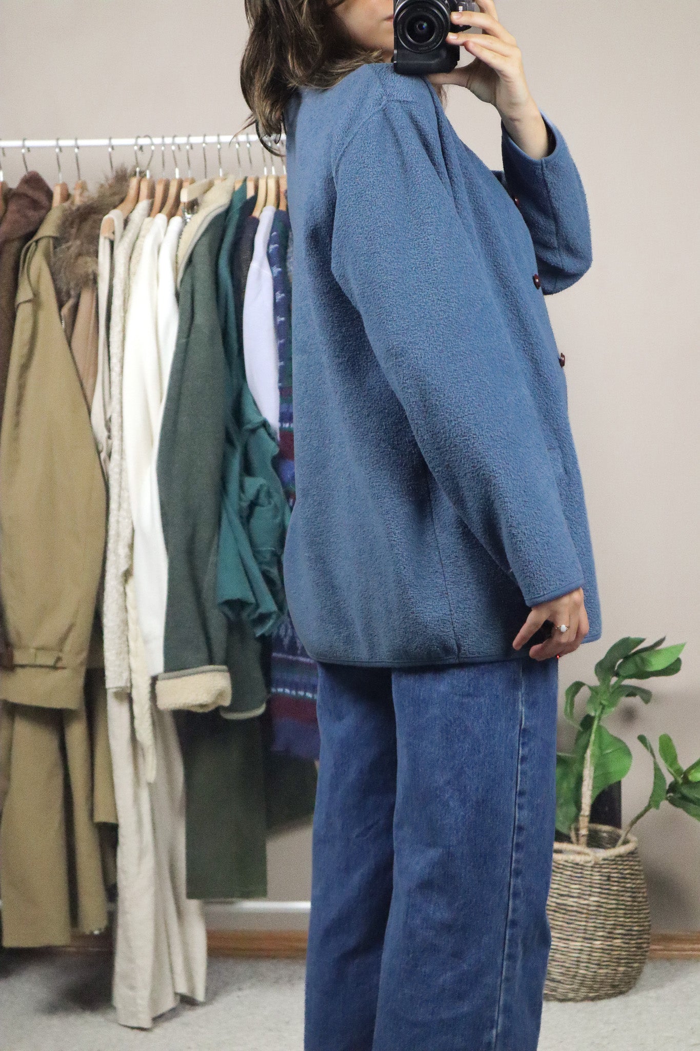 Vintage x Embroidered Fleece (S/M)