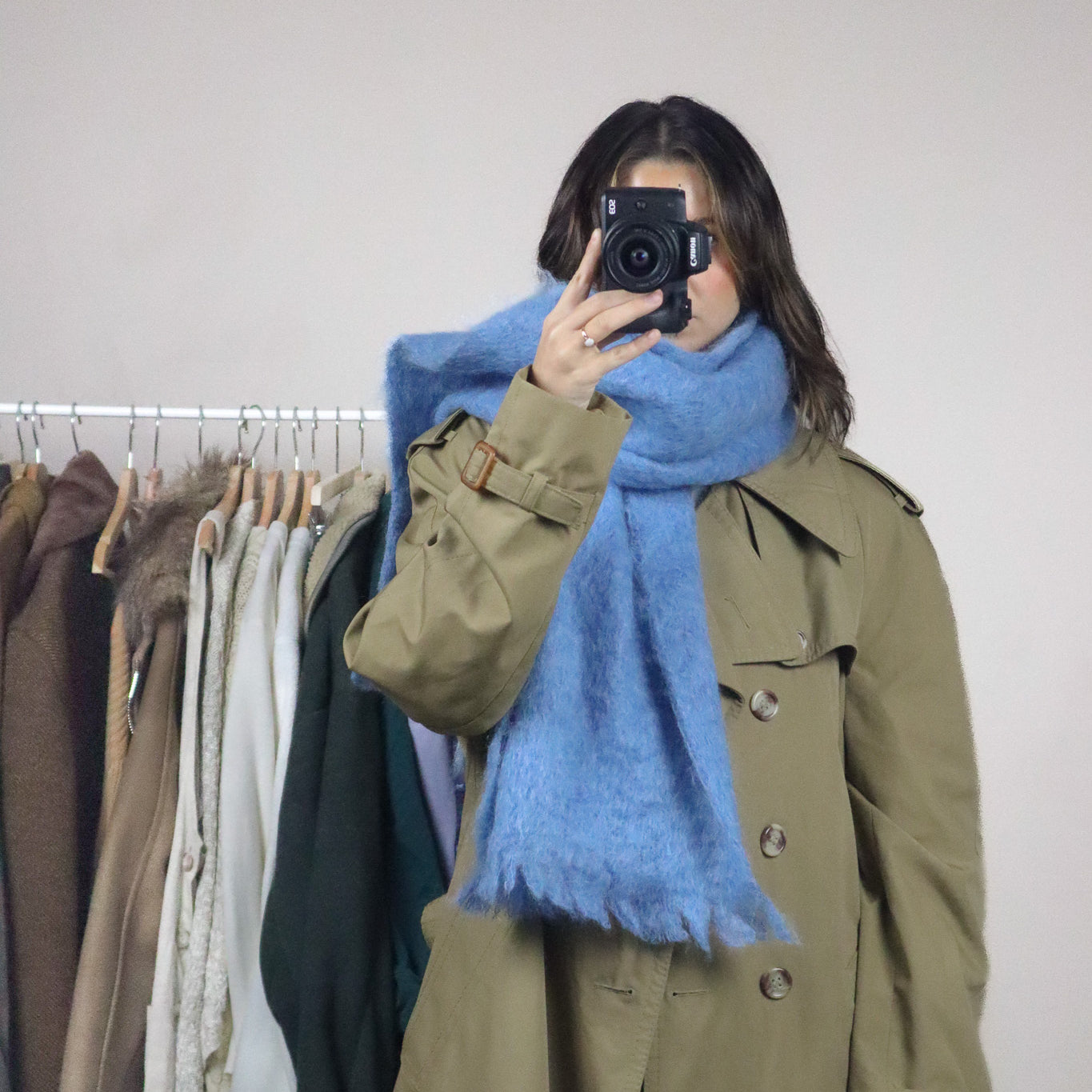 Made in Scotland x 70s x Mohair Chunky Scarf