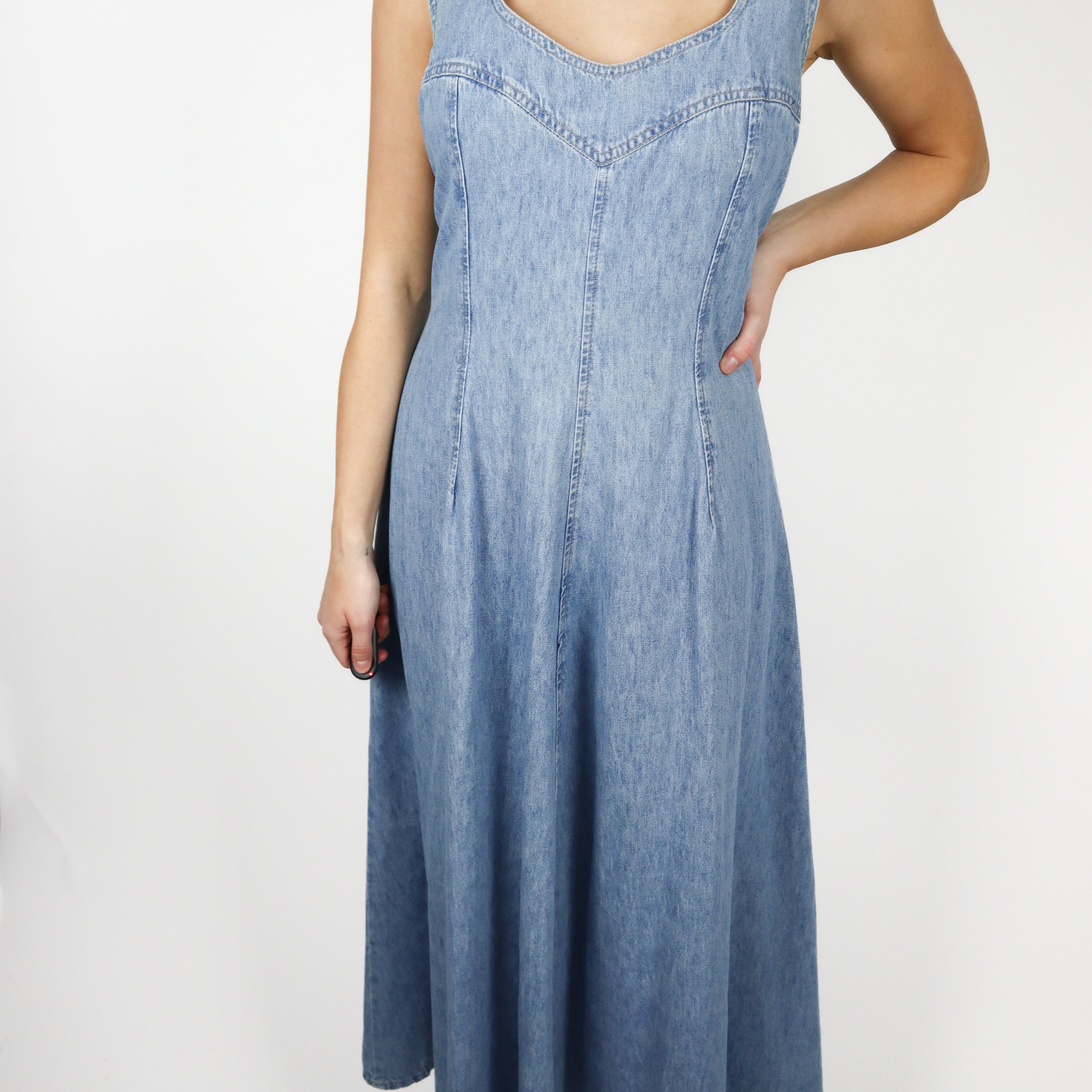 Vintage x Made in Canada x Denim Maxi Dress (M)
